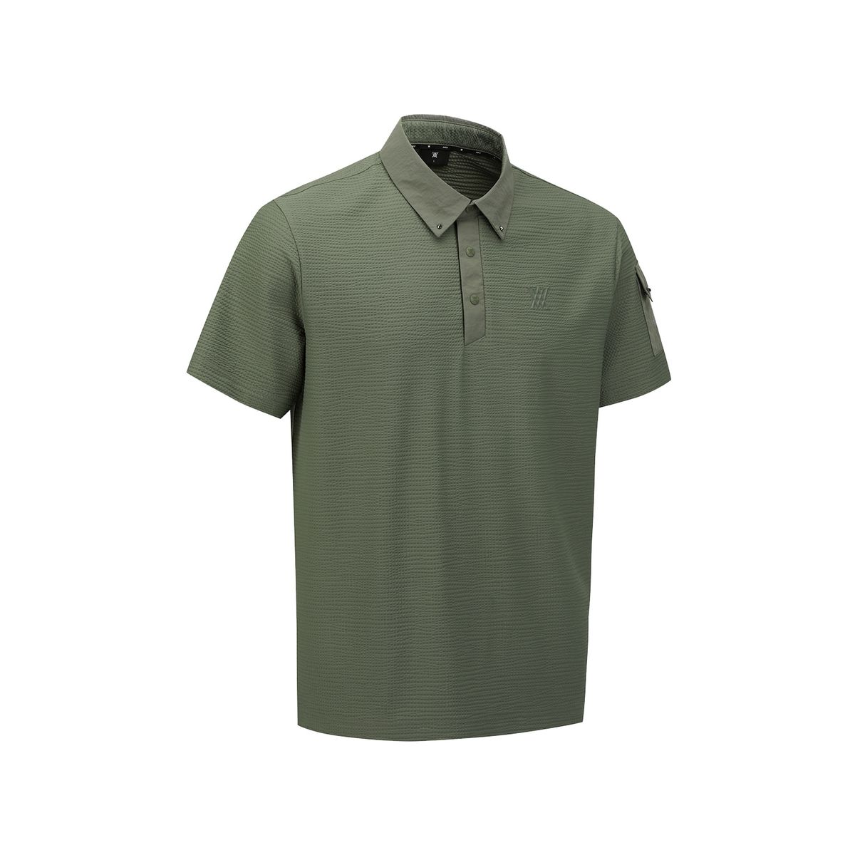 어뉴골프(ANEW GOLF) MEN SLEEVE POCKET SHORT T-SHIRT_KH
