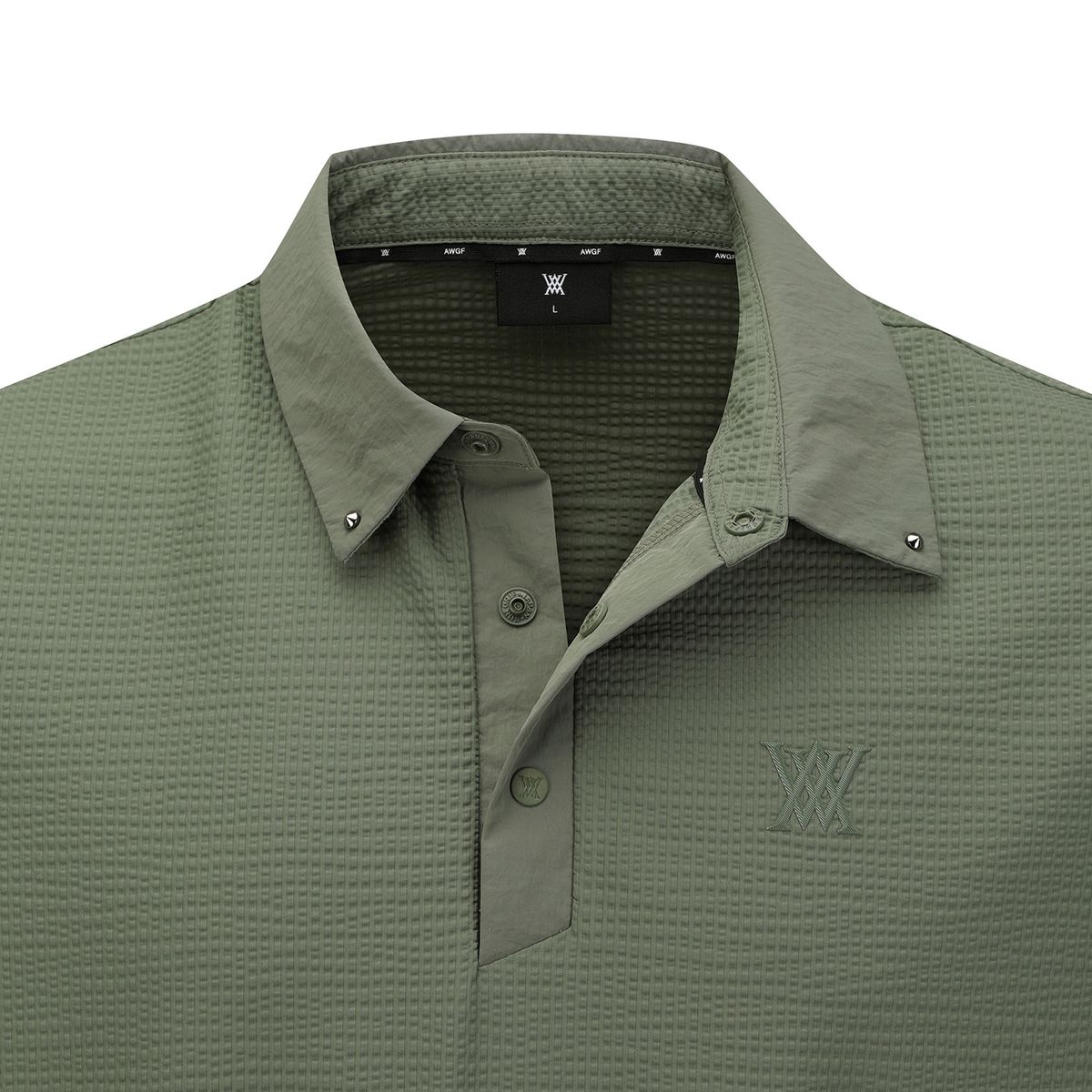 어뉴골프(ANEW GOLF) MEN SLEEVE POCKET SHORT T-SHIRT_KH