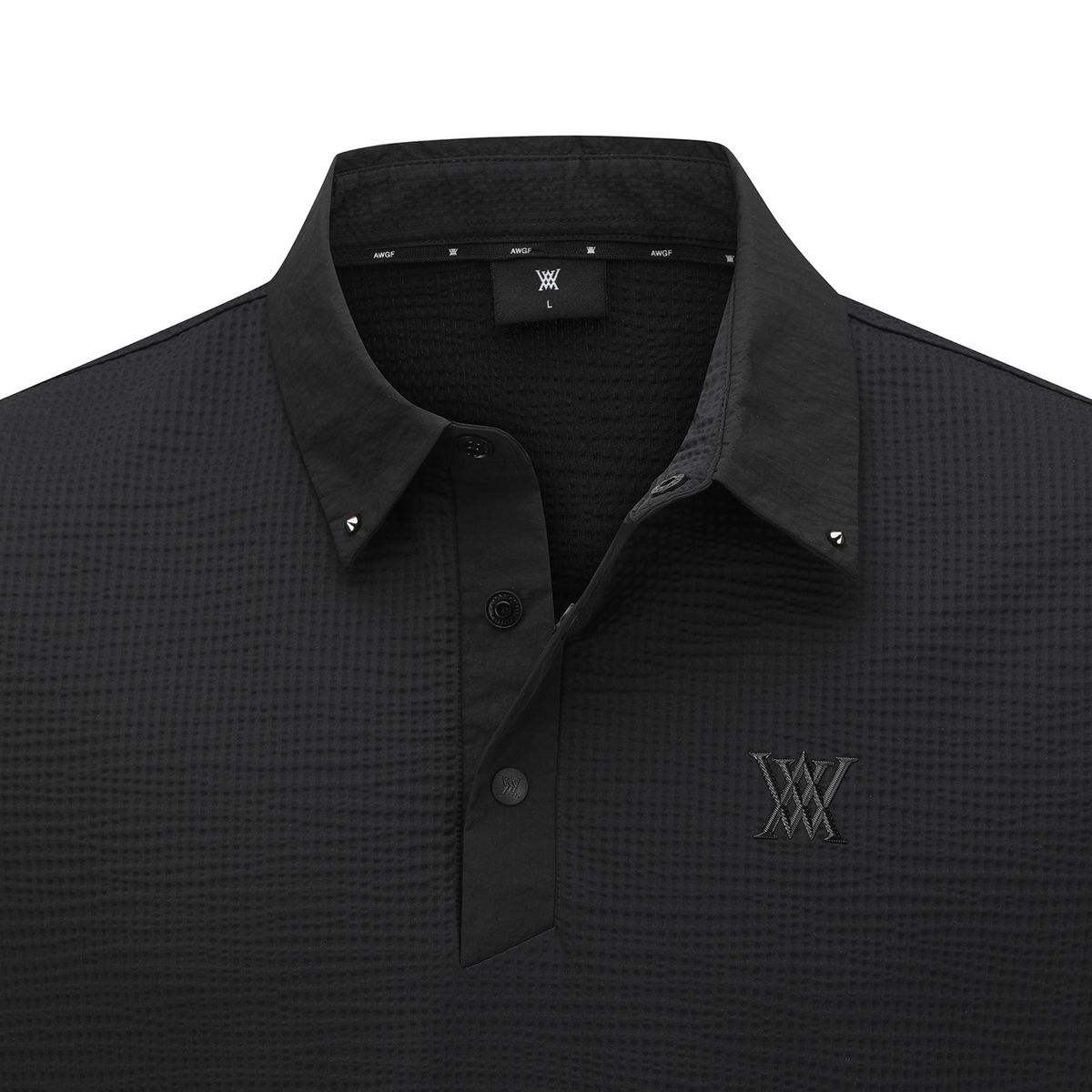 어뉴골프(ANEW GOLF) MEN SLEEVE POCKET SHORT T-SHIRT_BK