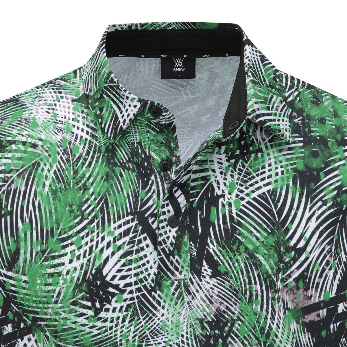 어뉴골프(ANEW GOLF) MEN TROPICAL PATTERN SHORT T-SHIRT_GN