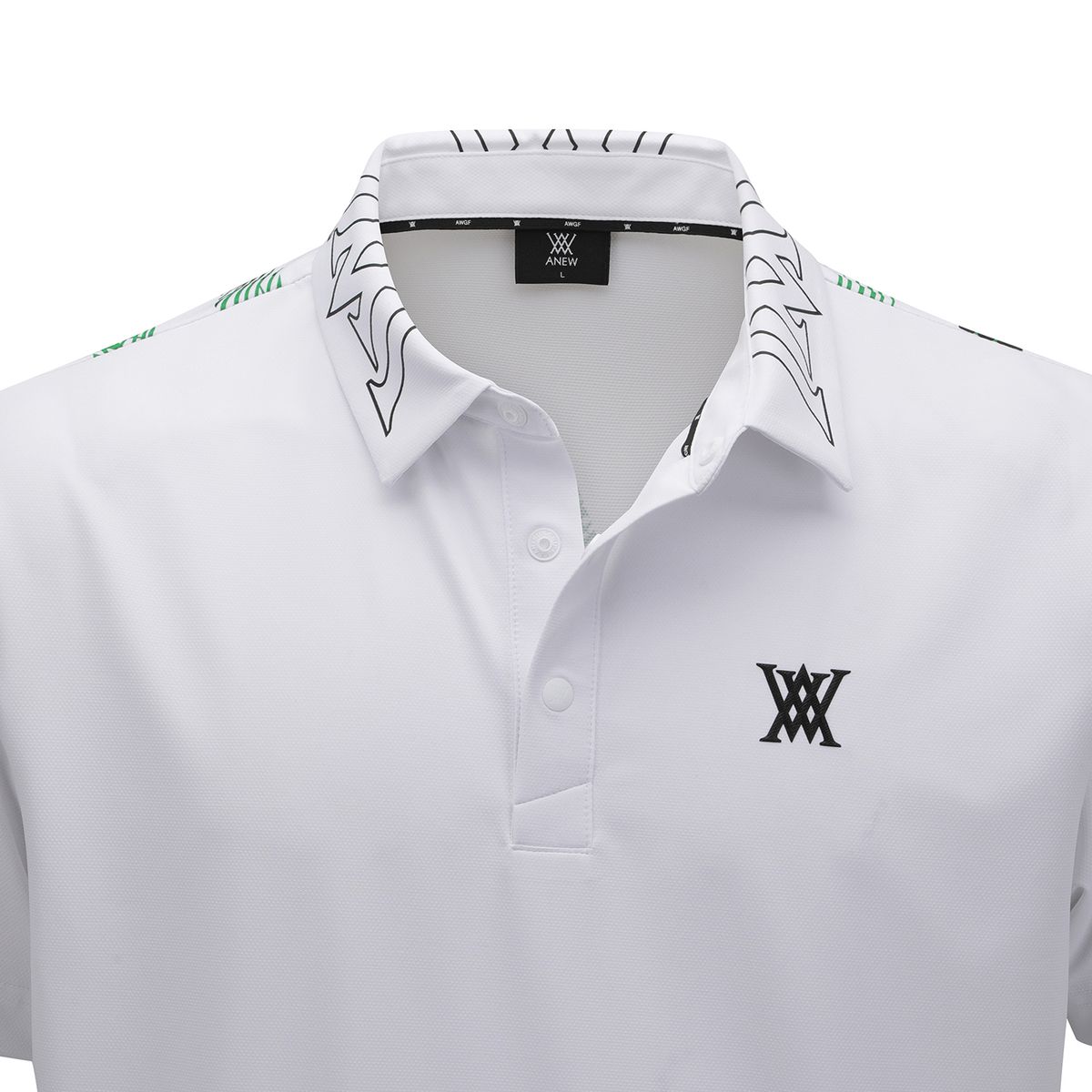 어뉴골프(ANEW GOLF) MEN SM NEW SIGNATURE LOGO SHORT T-SHIRT_WH