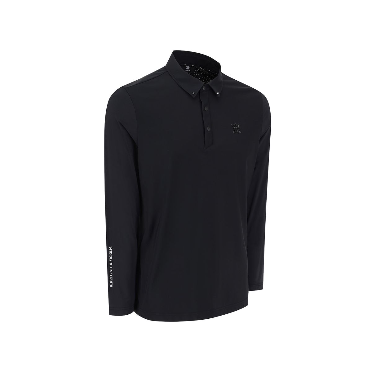 어뉴골프(ANEW GOLF) MEN BACK AIR DOT LONG T-SHIRT_BK