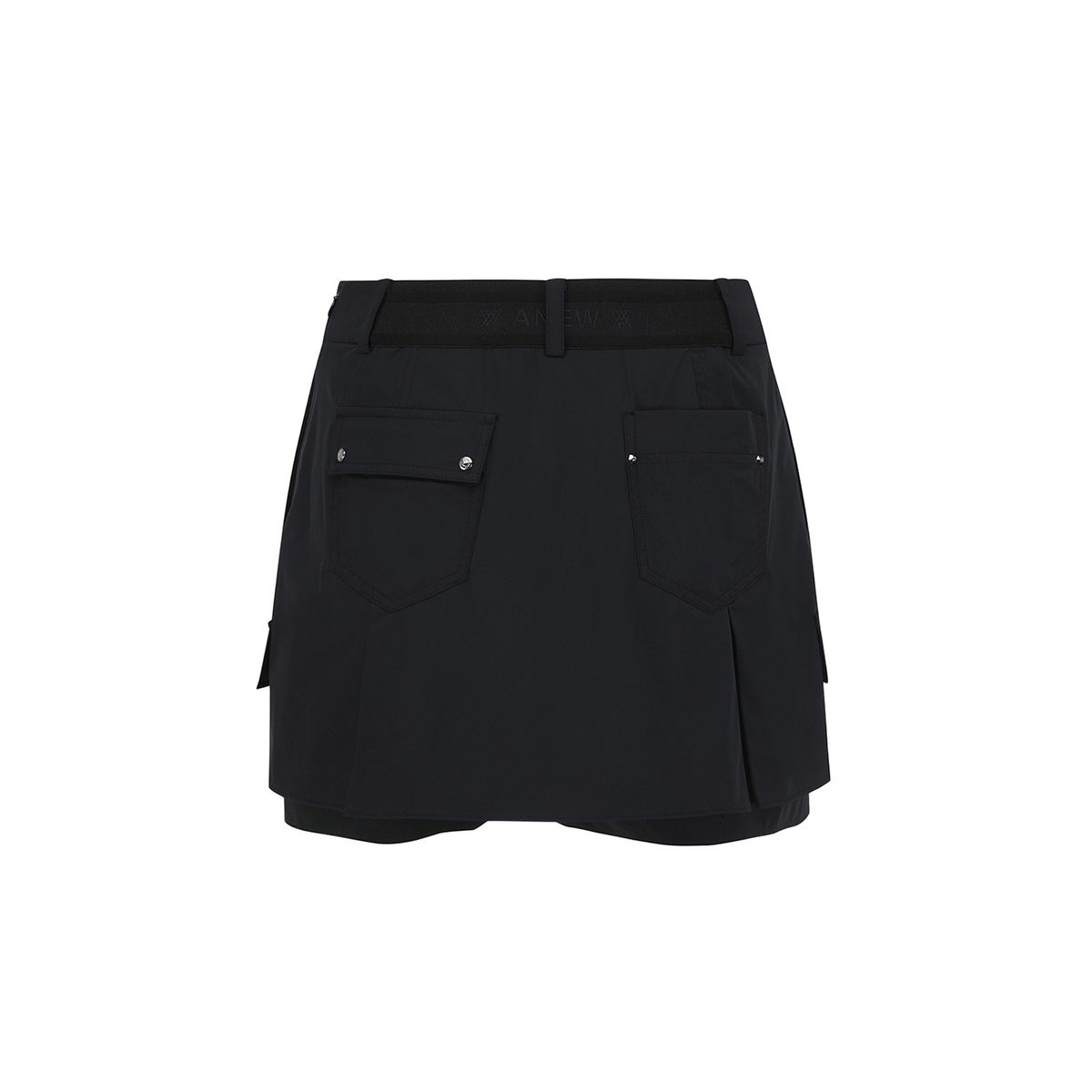 어뉴골프(ANEW GOLF) WOMEN INCISION HALF PANTS_BK