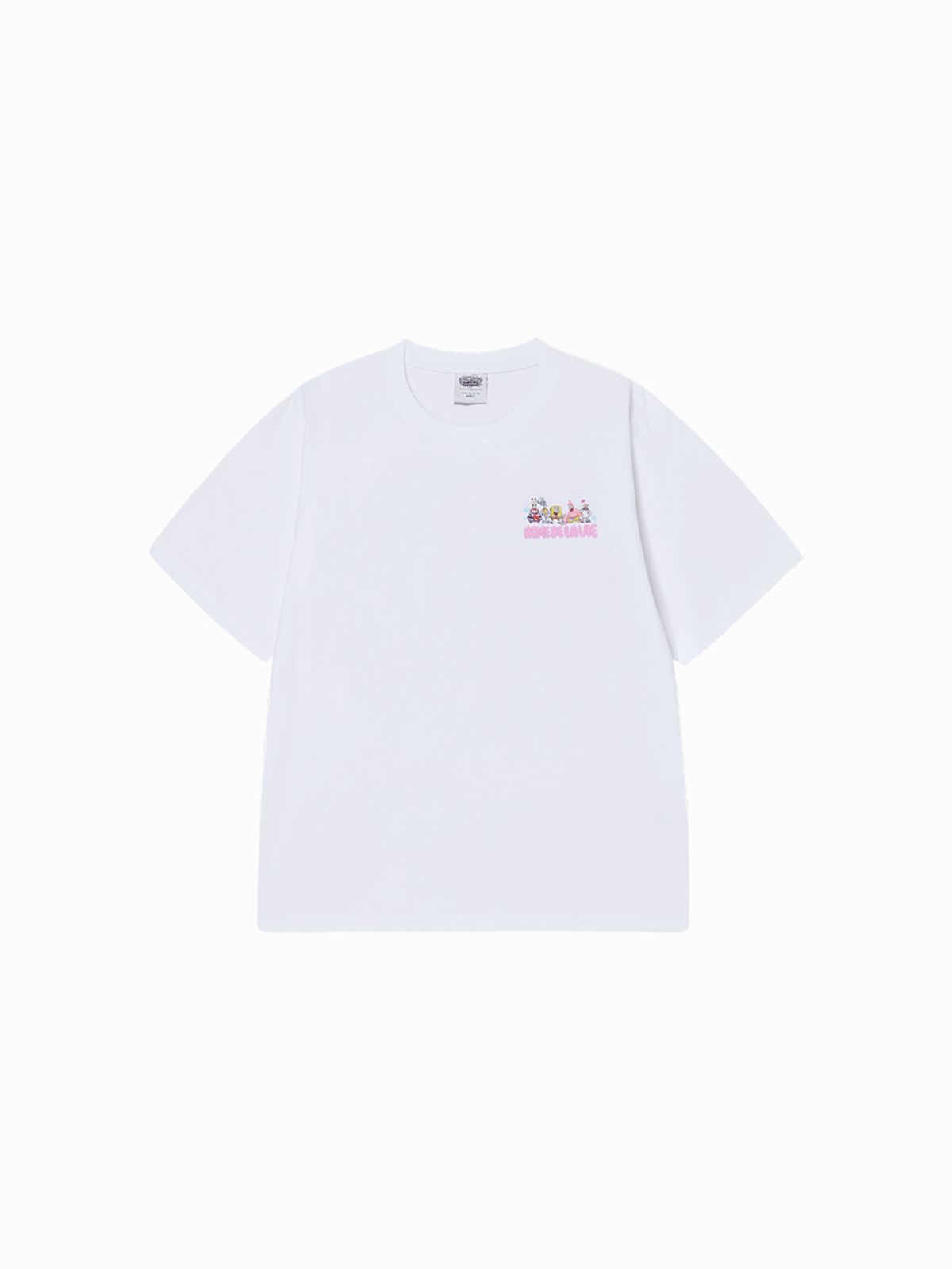 아크메드라비(ACME DE LA VIE) BUBBLE FONT SPONGEBOB SHORT SLEEVE T-SHIRT