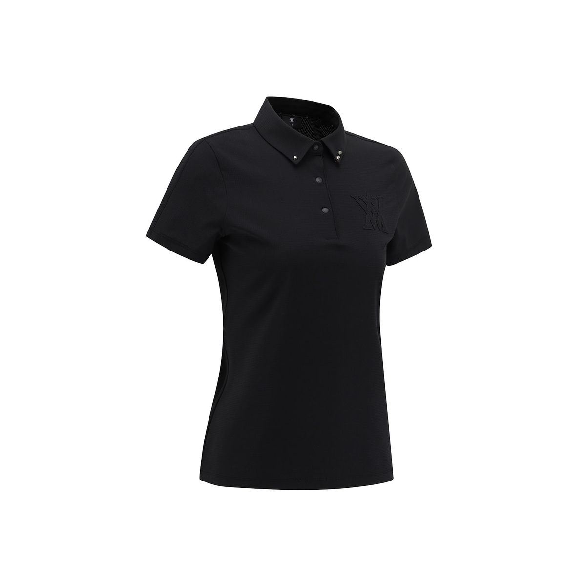 어뉴골프(ANEW GOLF) WOMEN COLLARED SHORT T-SHIRT_BK
