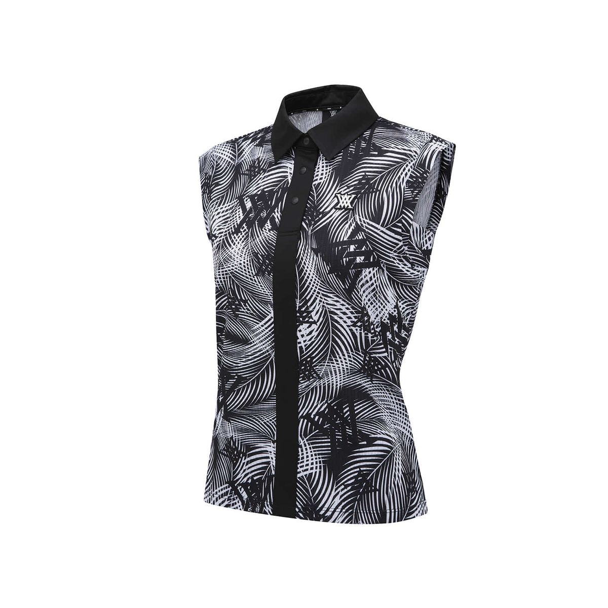 어뉴골프(ANEW GOLF) WOMEN COLLARED SLEEVELESS_BK