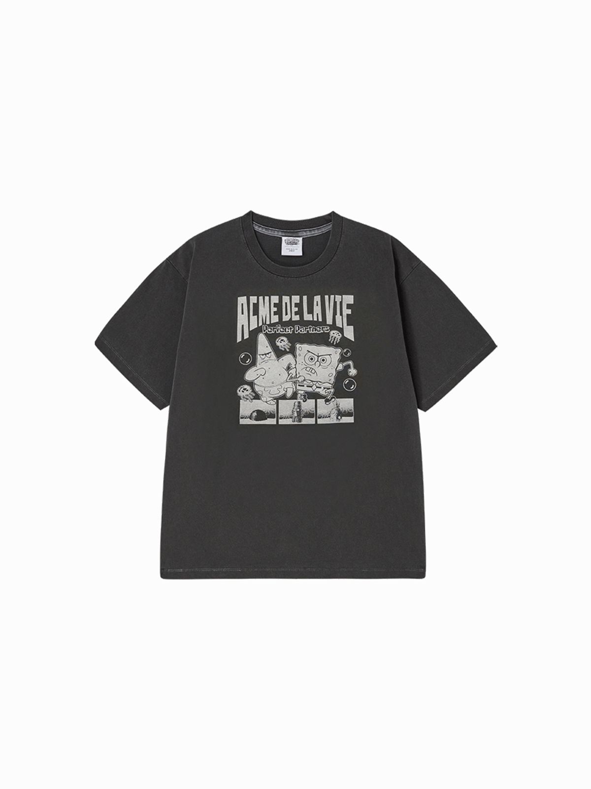 아크메드라비(ACME DE LA VIE) PERFECT PARTNER SPONGEBOB PIGMENT SHORT SLEEVE T-SHIRT