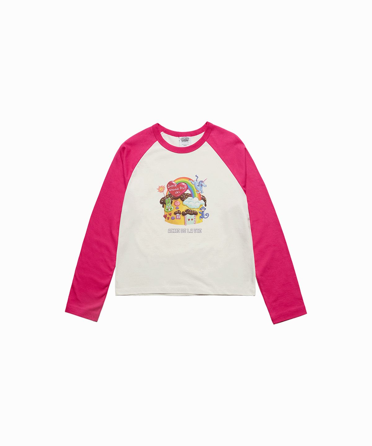 아크메드라비(ACME DE LA VIE) WOMAN SPONGEBOB CLUB HOUSE LONG SLEEVE