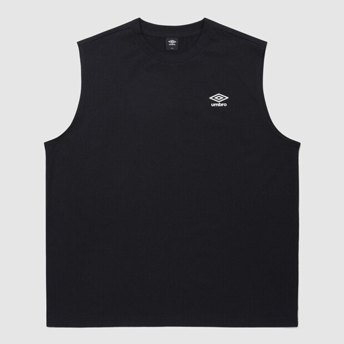 엄브로(UMBRO) [QUICK-DRY] 쿨 스타터 머슬핏 프레쉬 슬리브리스 티셔츠 블랙 UR221CSL52