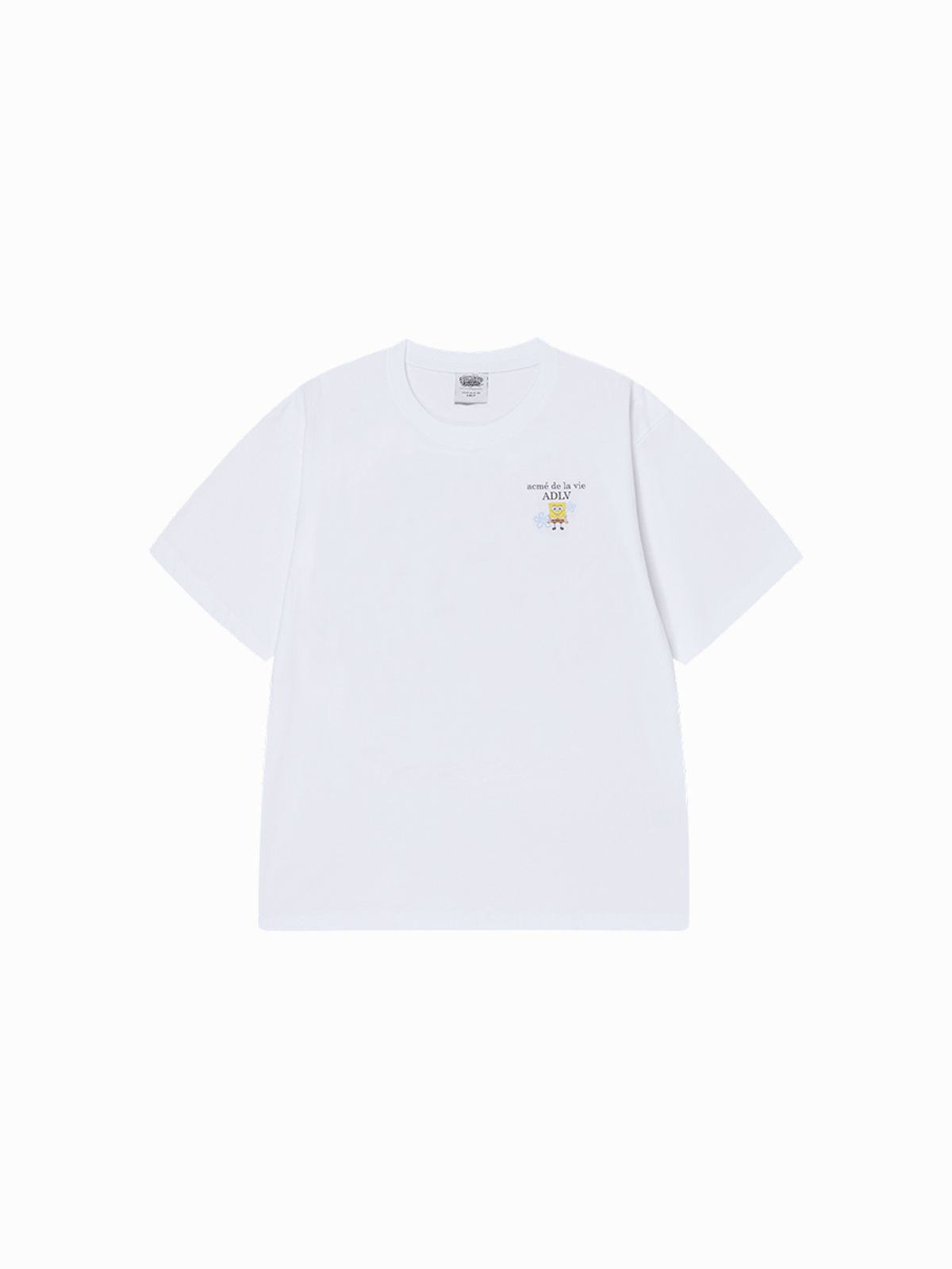 아크메드라비(ACME DE LA VIE) SPONGEBOB BASIC LOGO SHORT SLEEVE T-SHIRT