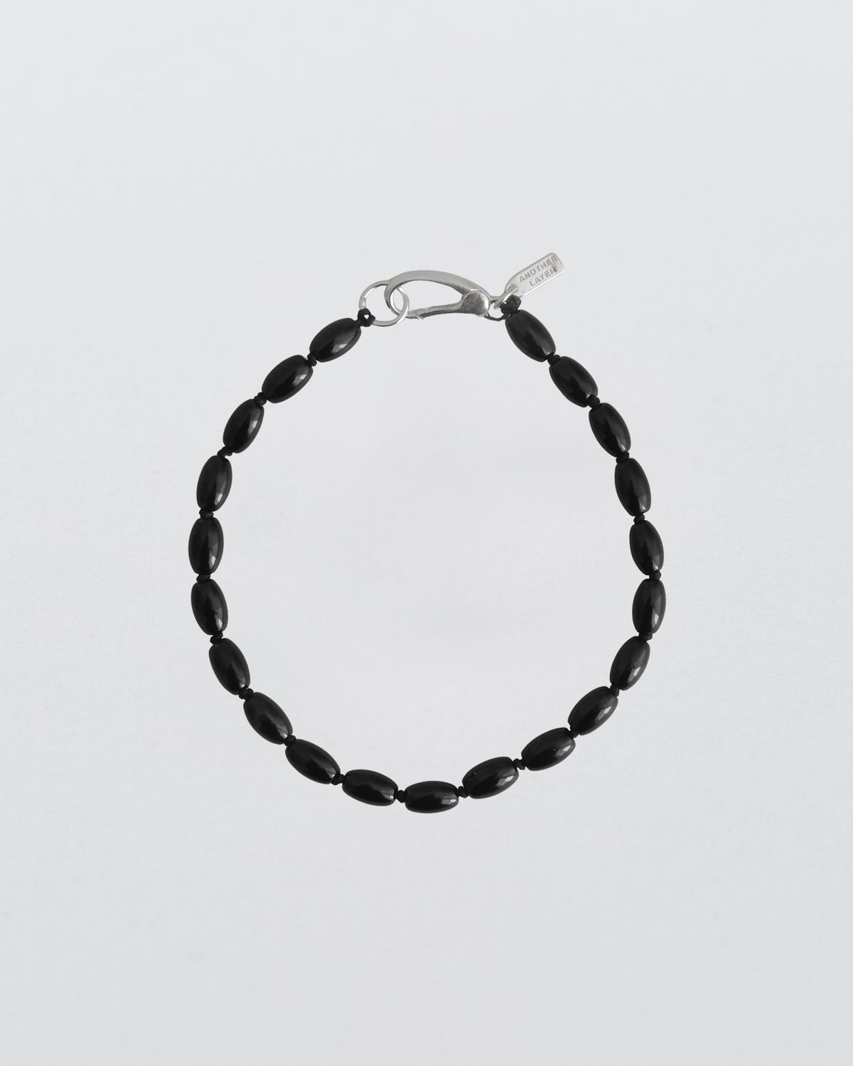 어나더레이어(ANOTHERLAYER) Onyx Oval Bracelet (silver925)