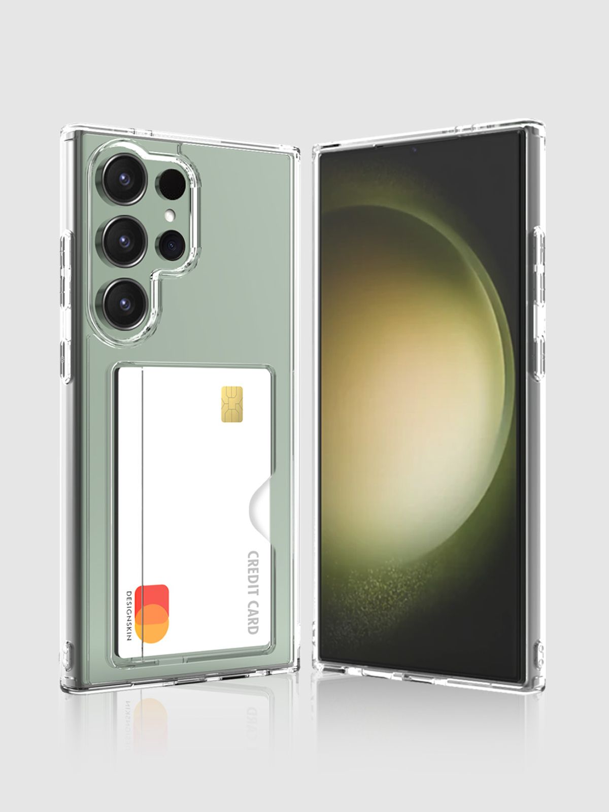 디자인스킨(DESIGNSKIN) 피닉스 범퍼 카드슬롯 케이스-클리어