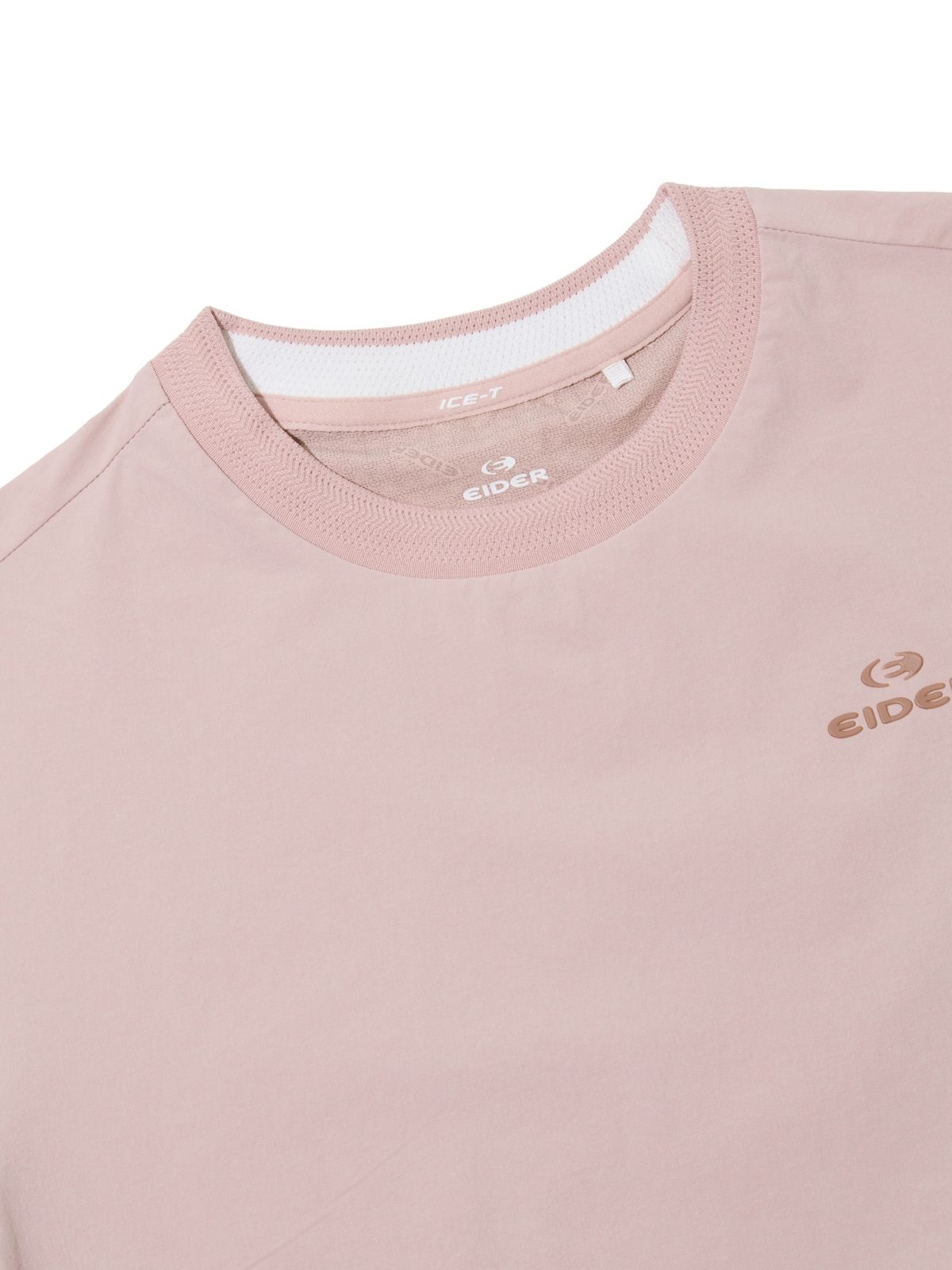 아이더(EIDER) ON THE ROCK (온더락) 여성 하이브리드 반팔 라운드 티셔츠_Light Pink