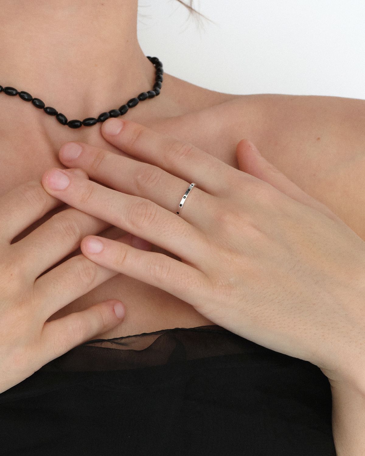 어나더레이어(ANOTHERLAYER) Spinel Dots Ring (silver925)