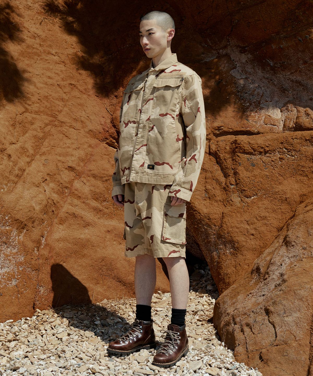 알파 인더스트리(ALPHA INDUSTRIES) 초어 코트 카모 데저트 카모 91