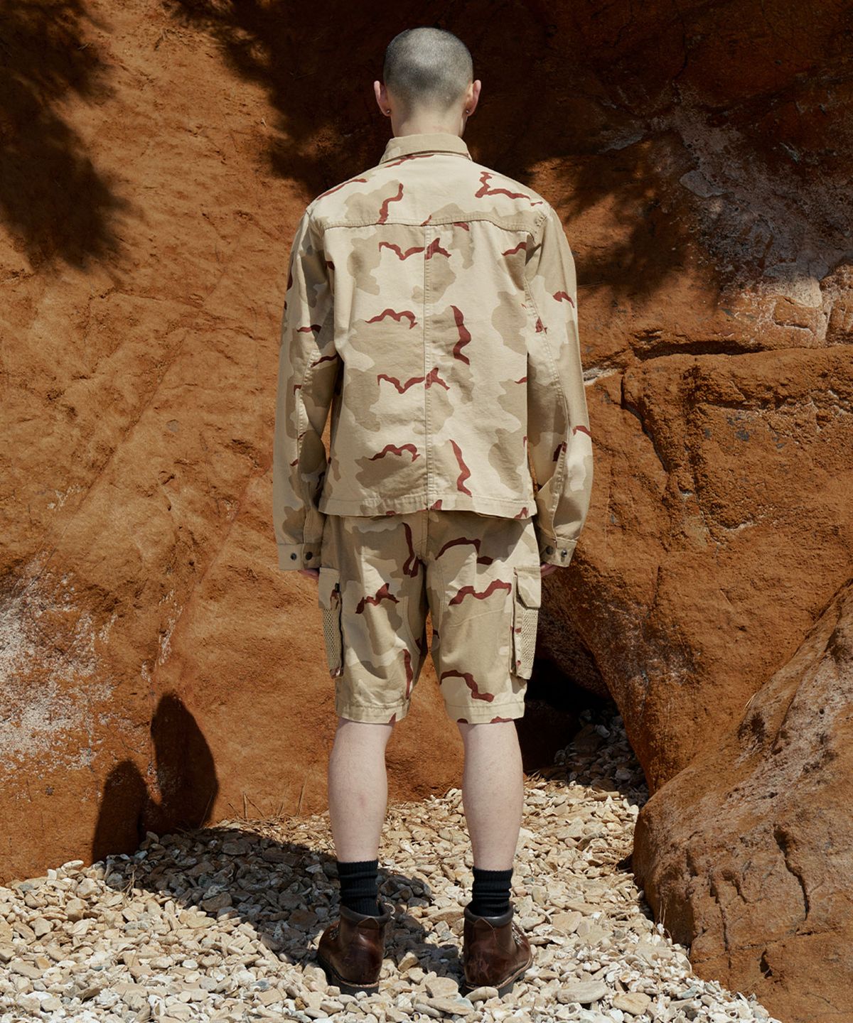 알파 인더스트리(ALPHA INDUSTRIES) 초어 코트 카모 데저트 카모 91
