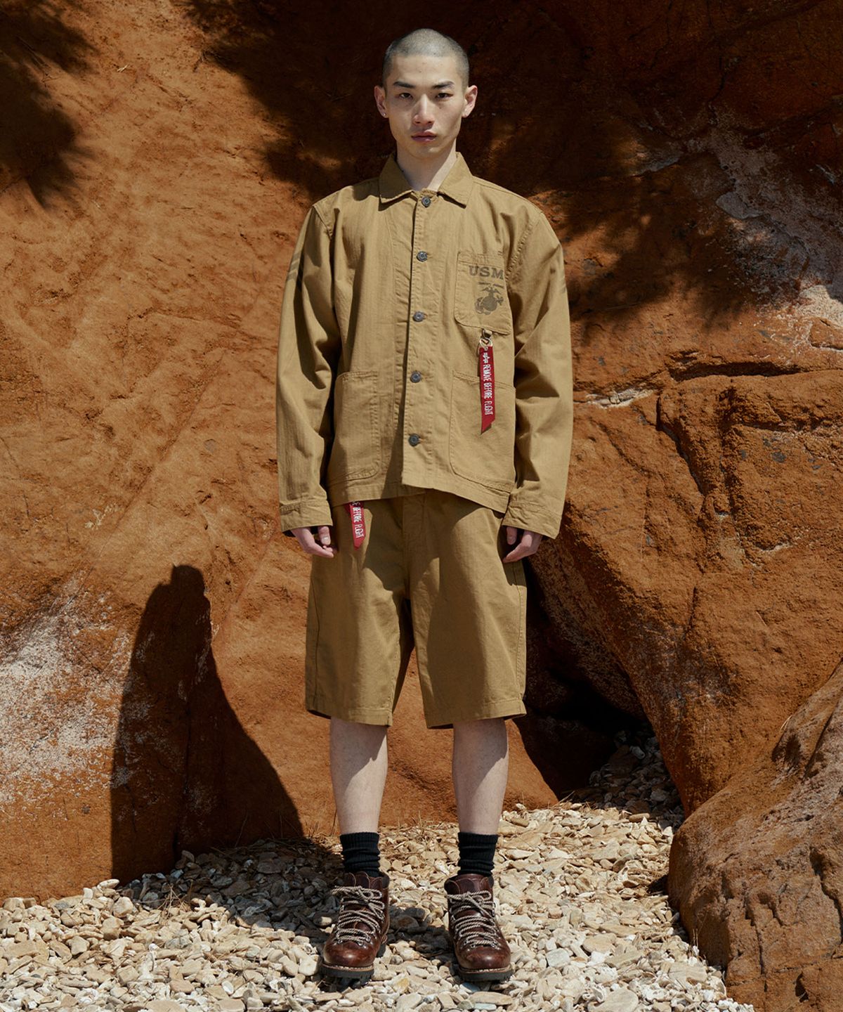 알파 인더스트리(ALPHA INDUSTRIES) P41 HBT 컴뱃 자켓 카키