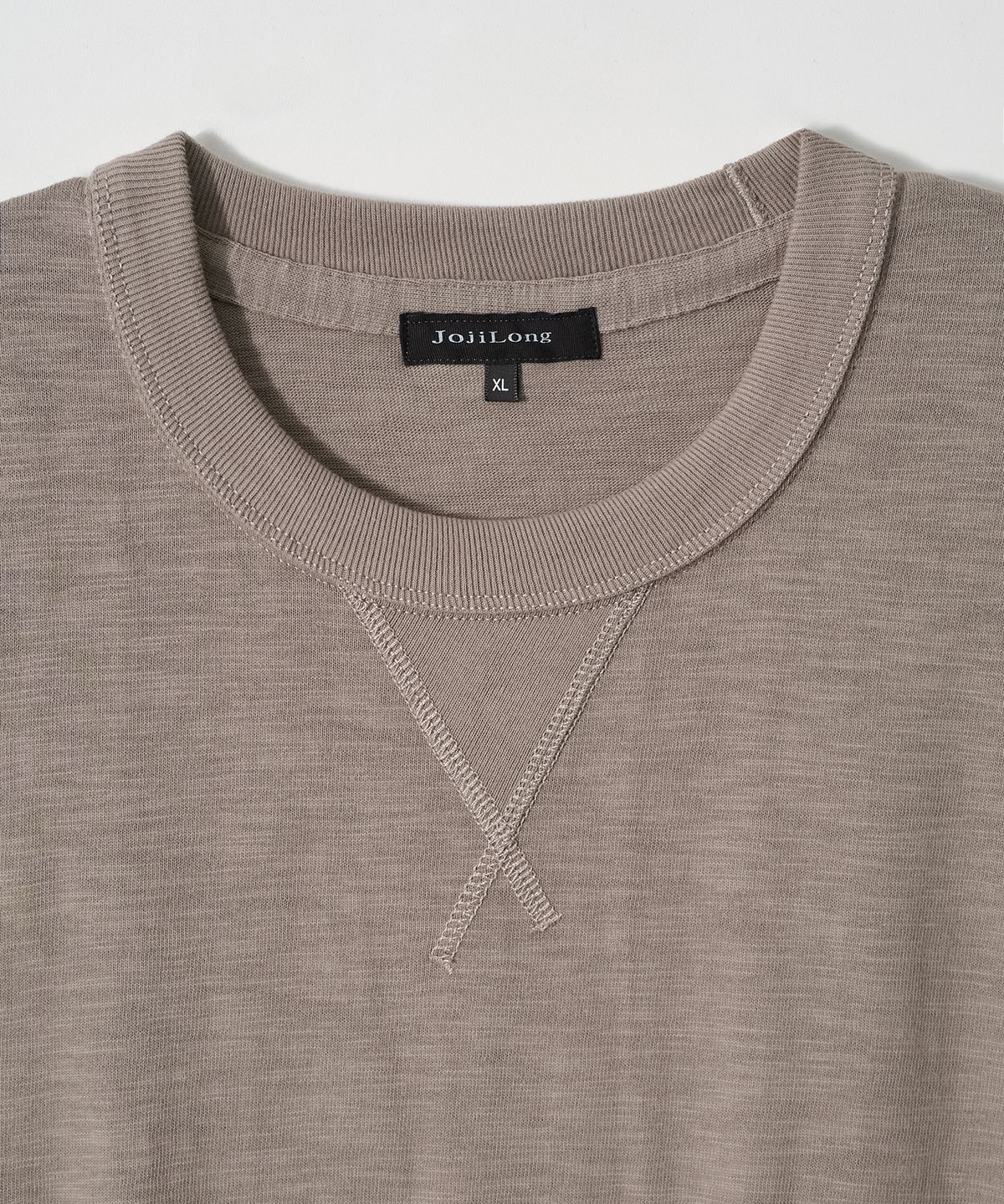 조질롱(JOJILONG) JN109 Tubular Slub Loop T-Shirt - DUST BEIGE
