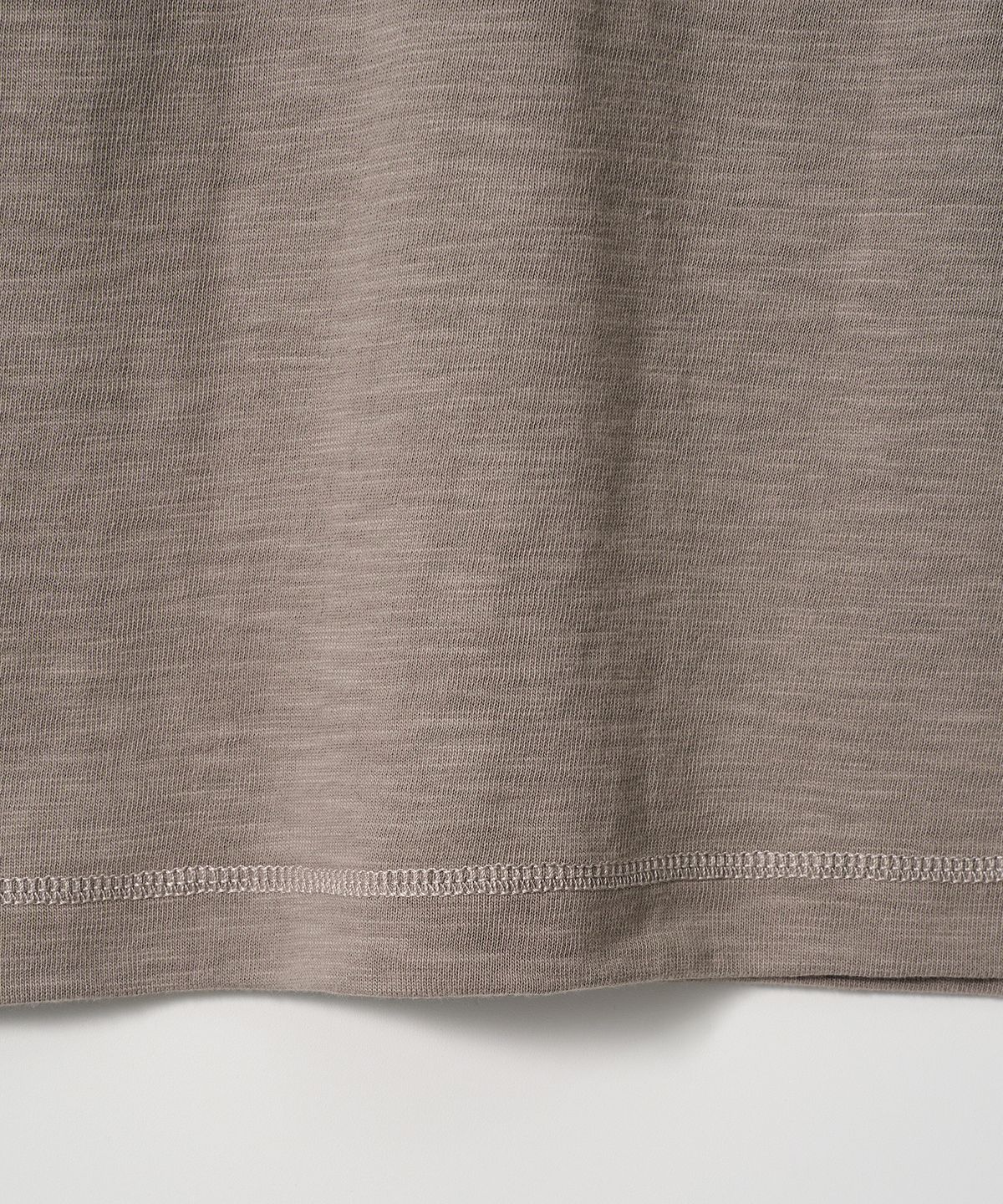 조질롱(JOJILONG) JN109 Tubular Slub Loop T-Shirt - DUST BEIGE