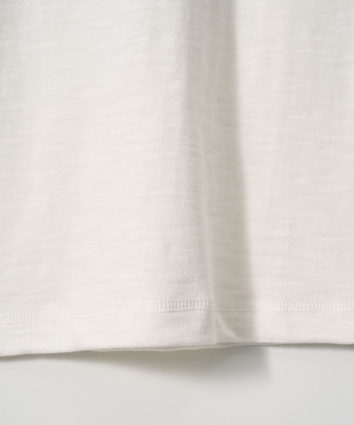 조질롱(JOJILONG) JN109 Tubular Slub Loop T-Shirt - OFF WHITE