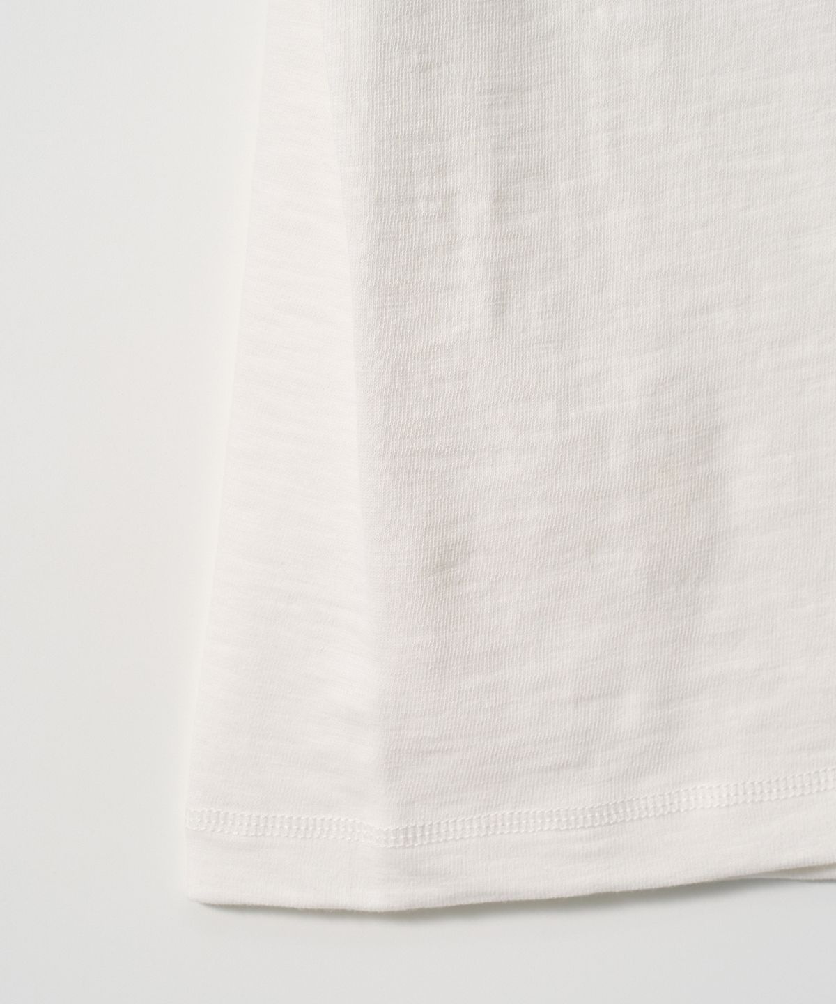 조질롱(JOJILONG) JN109 Tubular Slub Loop T-Shirt - OFF WHITE