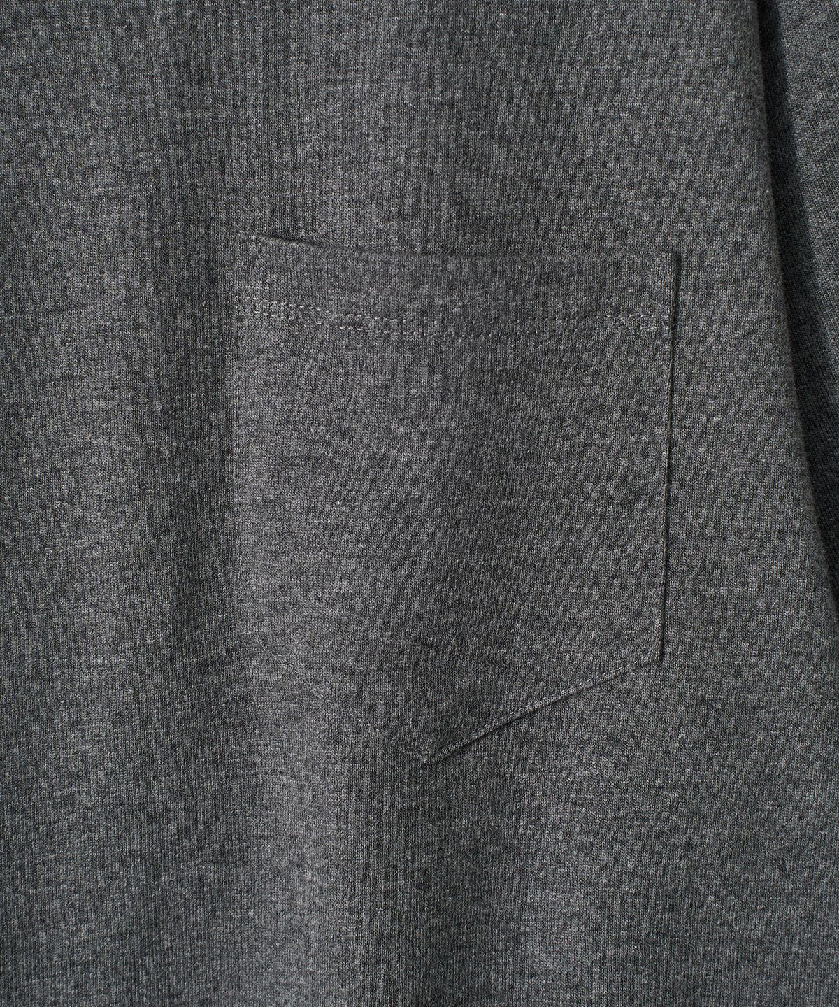조질롱(JOJILONG) JN110 Tubular Silent Pocket T-Shirt - DARK HEATHER