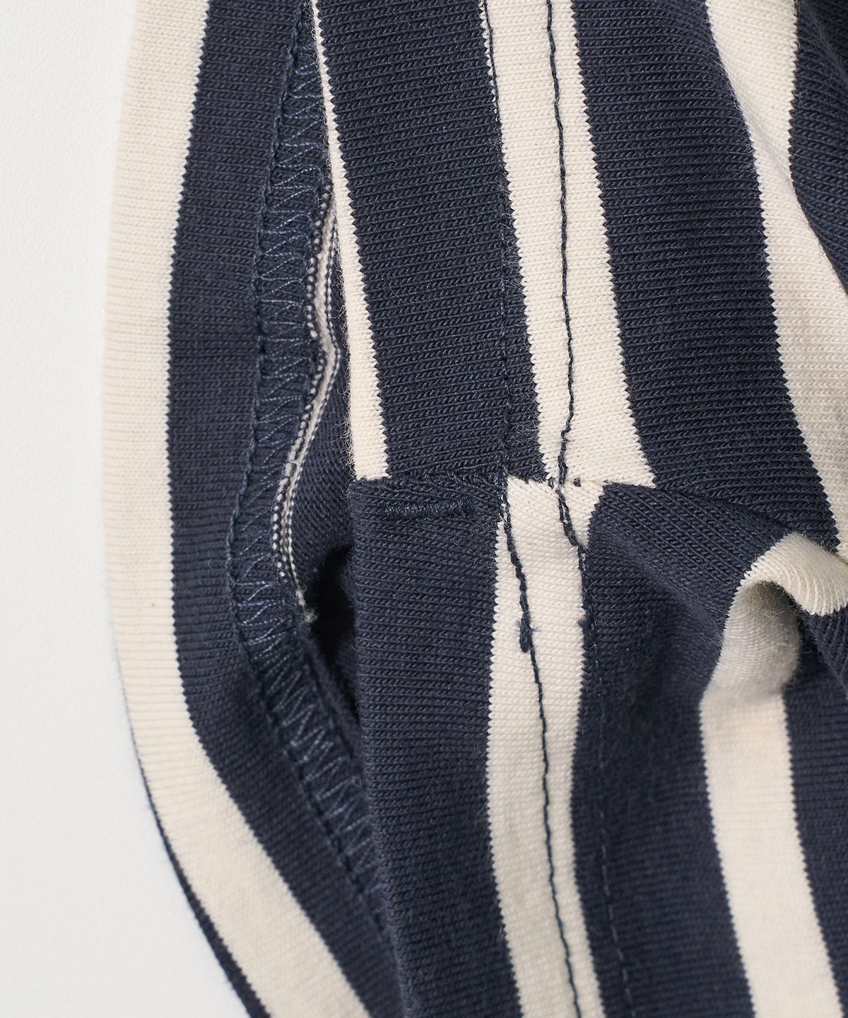 조질롱(JOJILONG) JN113 Tubular Marine Stripe T-Shirt - MARINE NAVY