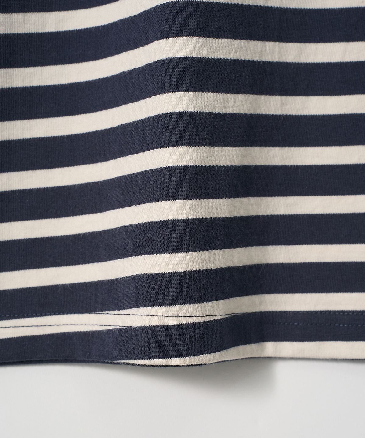 조질롱(JOJILONG) JN113 Tubular Marine Stripe T-Shirt - MARINE NAVY