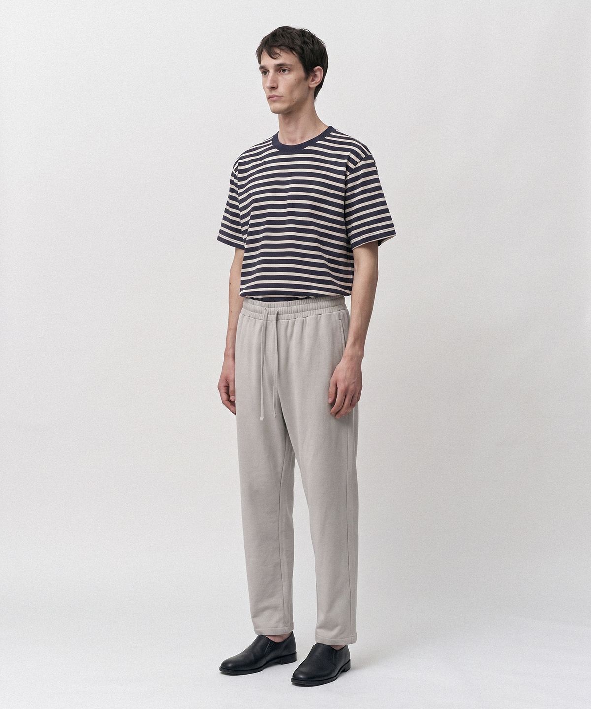 조질롱(JOJILONG) JN113 Tubular Marine Stripe T-Shirt - MARINE NAVY