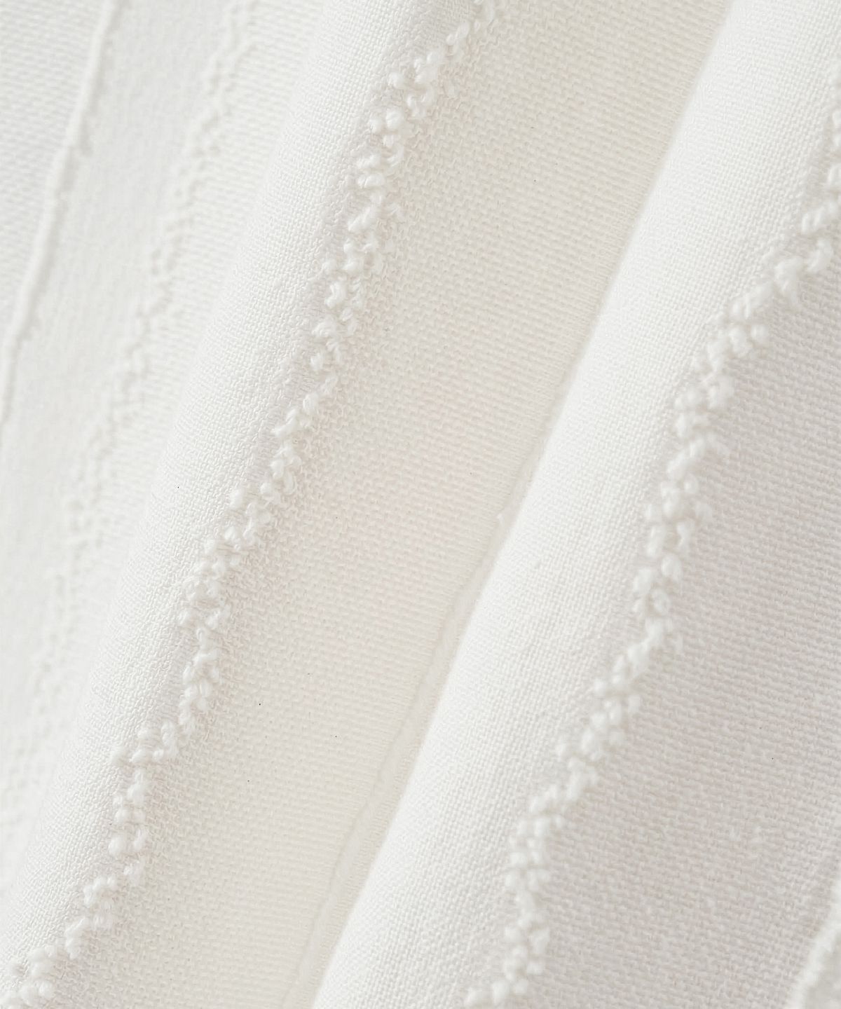 조질롱(JOJILONG) JN138 Minimal Jacquard Stripe Shirt - WHITE