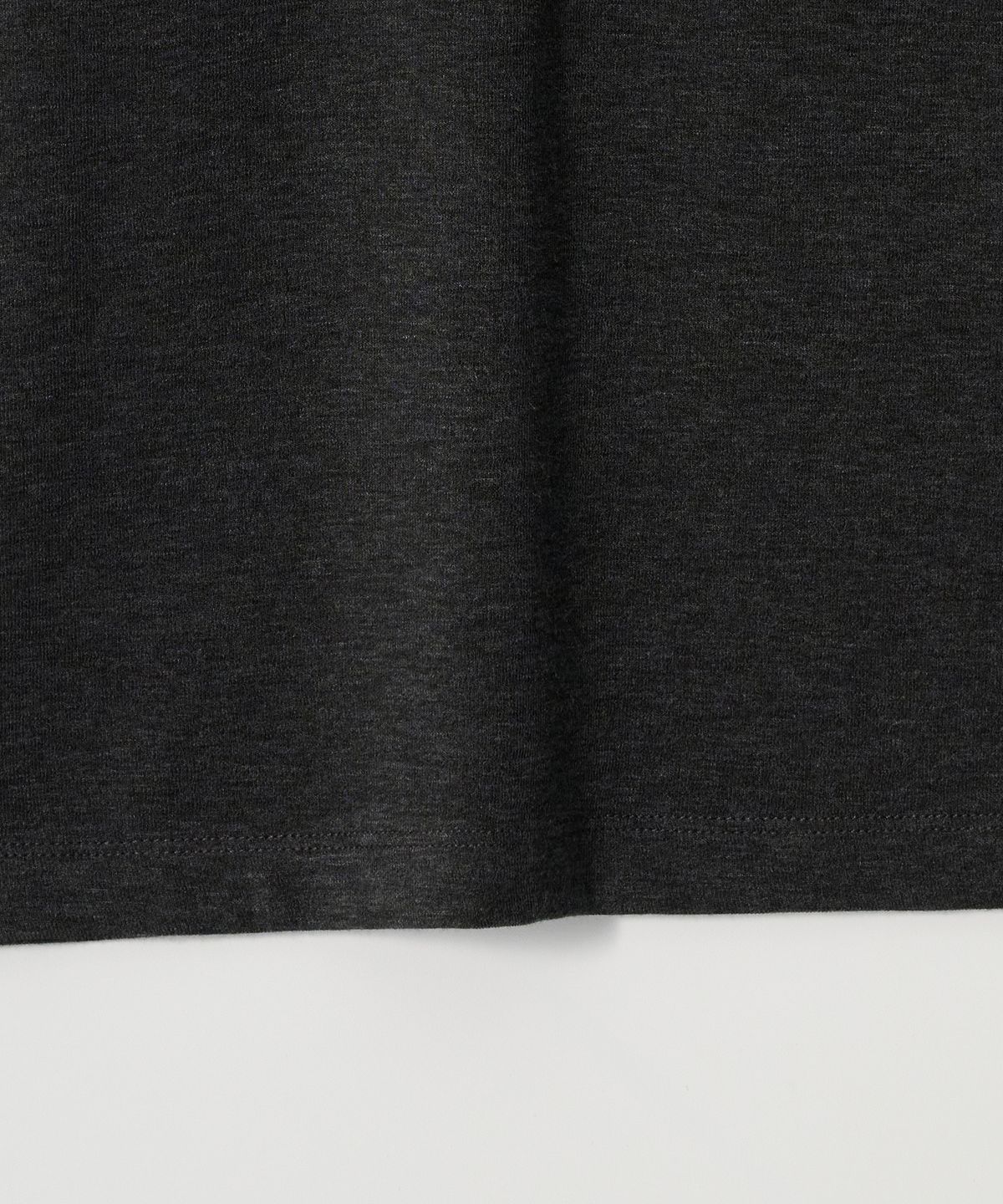 조질롱(JOJILONG) JN153 Vintage Slub Henley Half  T-Shirt - BLACK
