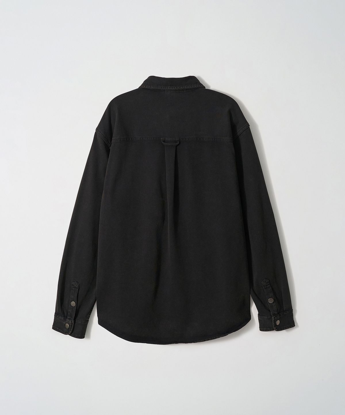 조질롱(JOJILONG) JN350 Aged Snap Shirt - VINTAGE BLACK