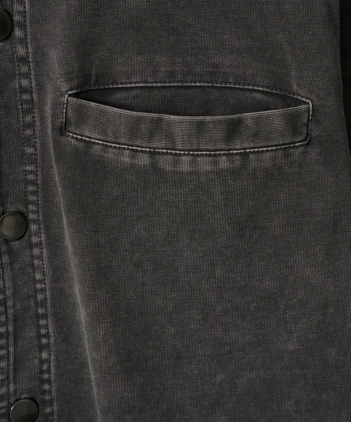 조질롱(JOJILONG) JN350 Aged Snap Shirt - FADED CHARCOAL