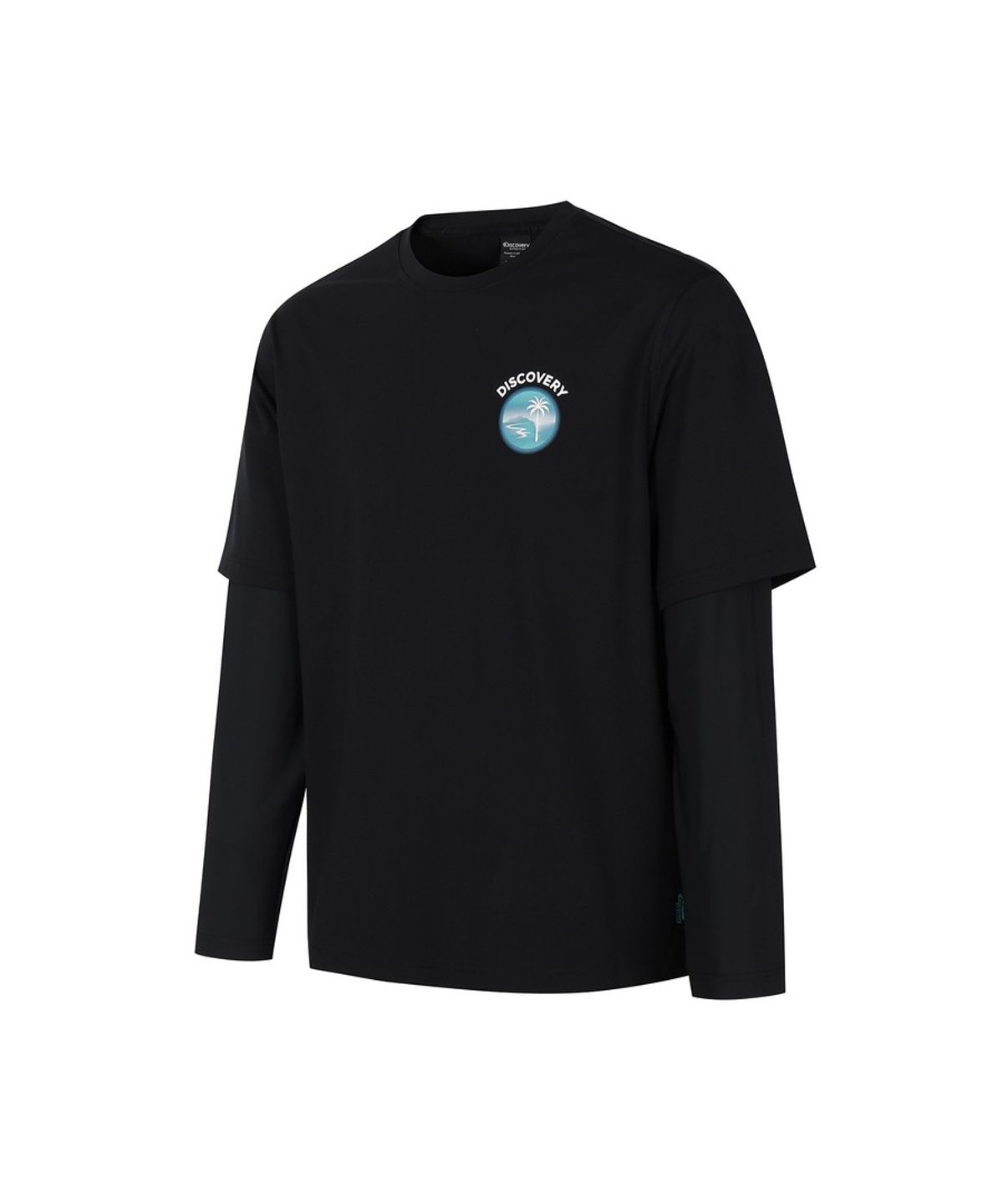 디스커버리 익스페디션(DISCOVERY EXPEDITION) 유니 에센셜 레이어드 래쉬가드 (BLACK)
