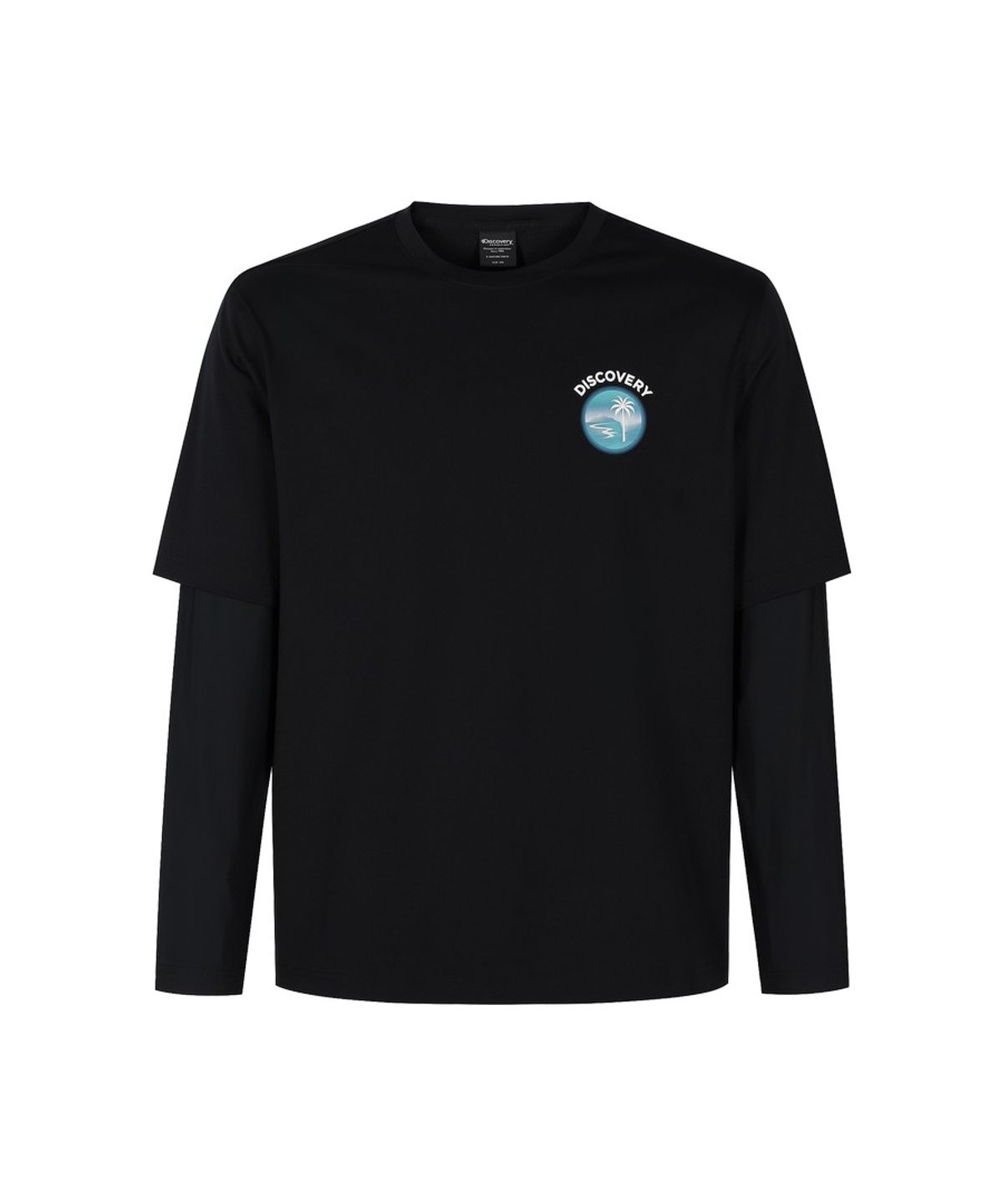 디스커버리 익스페디션(DISCOVERY EXPEDITION) 유니 에센셜 레이어드 래쉬가드 (BLACK)