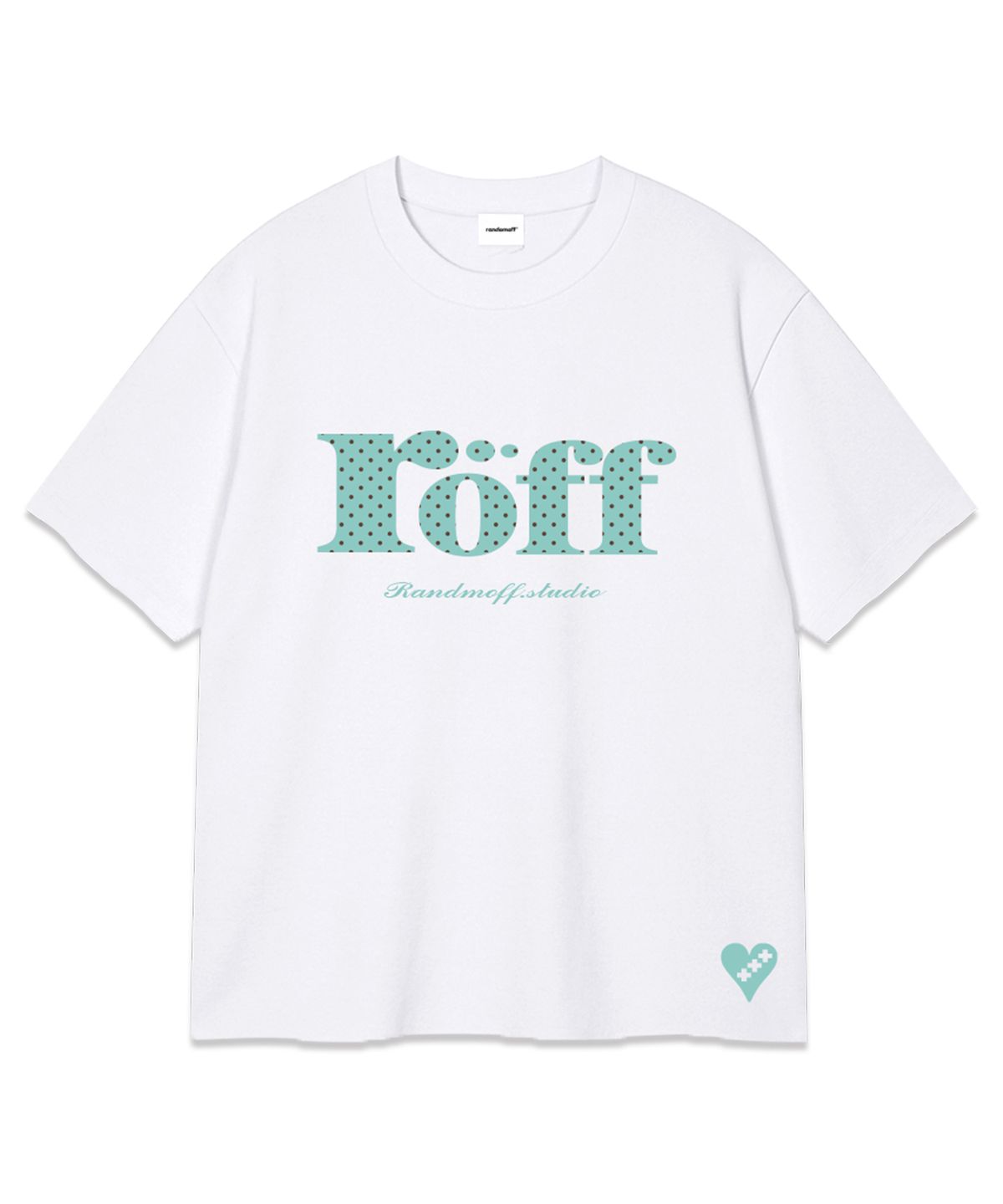 랜덤오프(RANDOMOFF) RÖFF TYPE PLAY DOT OVER FIT T-SHIRT [MINT] (3color)