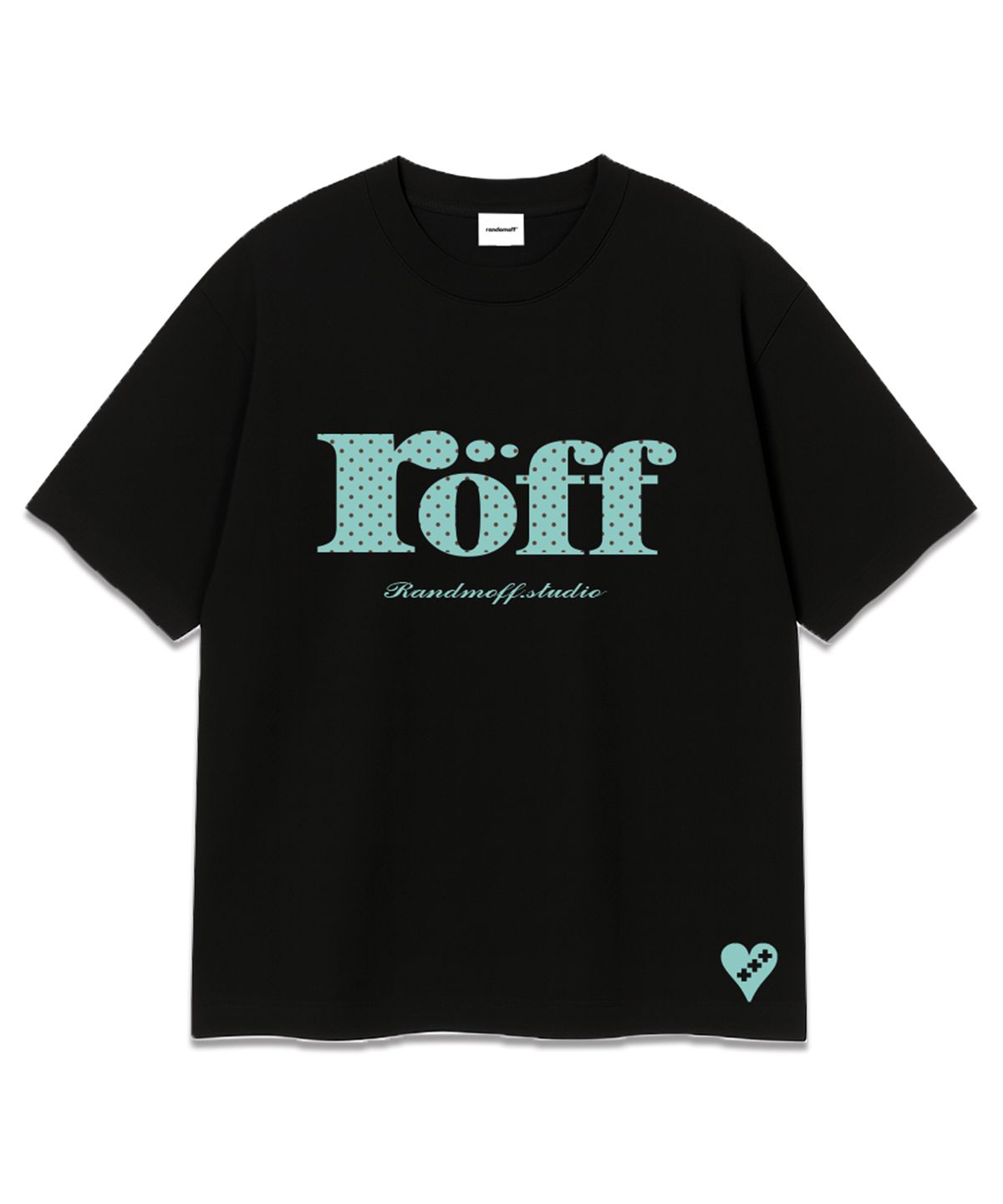 랜덤오프(RANDOMOFF) RÖFF TYPE PLAY DOT OVER FIT T-SHIRT [MINT] (3color)