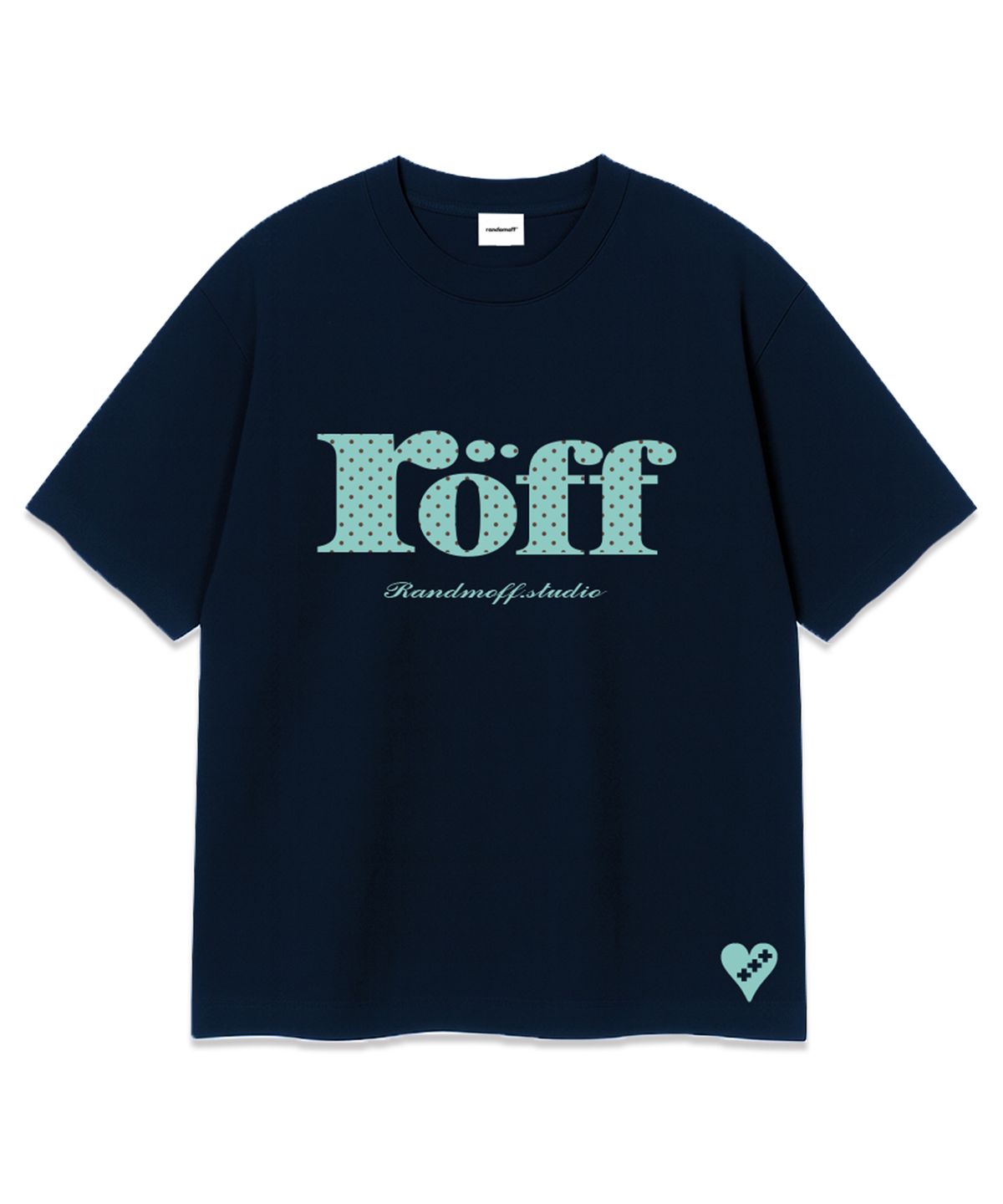랜덤오프(RANDOMOFF) RÖFF TYPE PLAY DOT OVER FIT T-SHIRT [MINT] (3color)