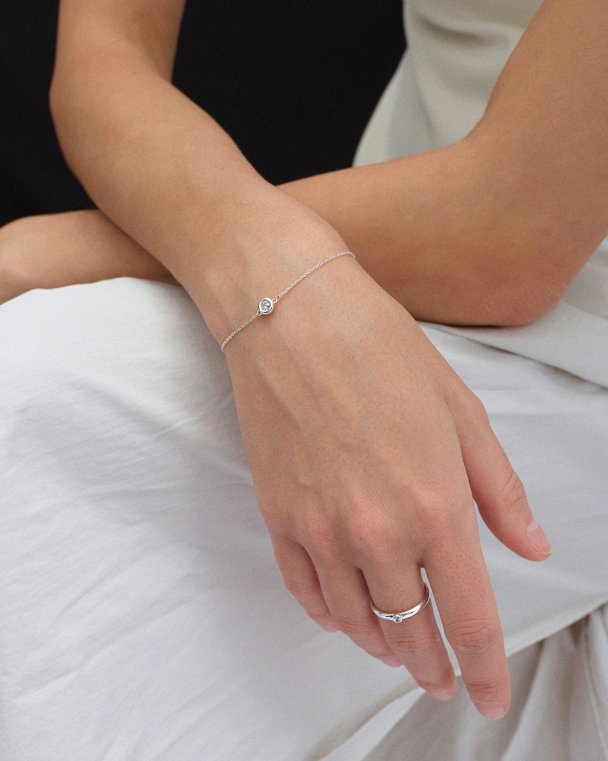 어나더레이어(ANOTHERLAYER) Classic Bezel Bracelet - Silver (silver925)