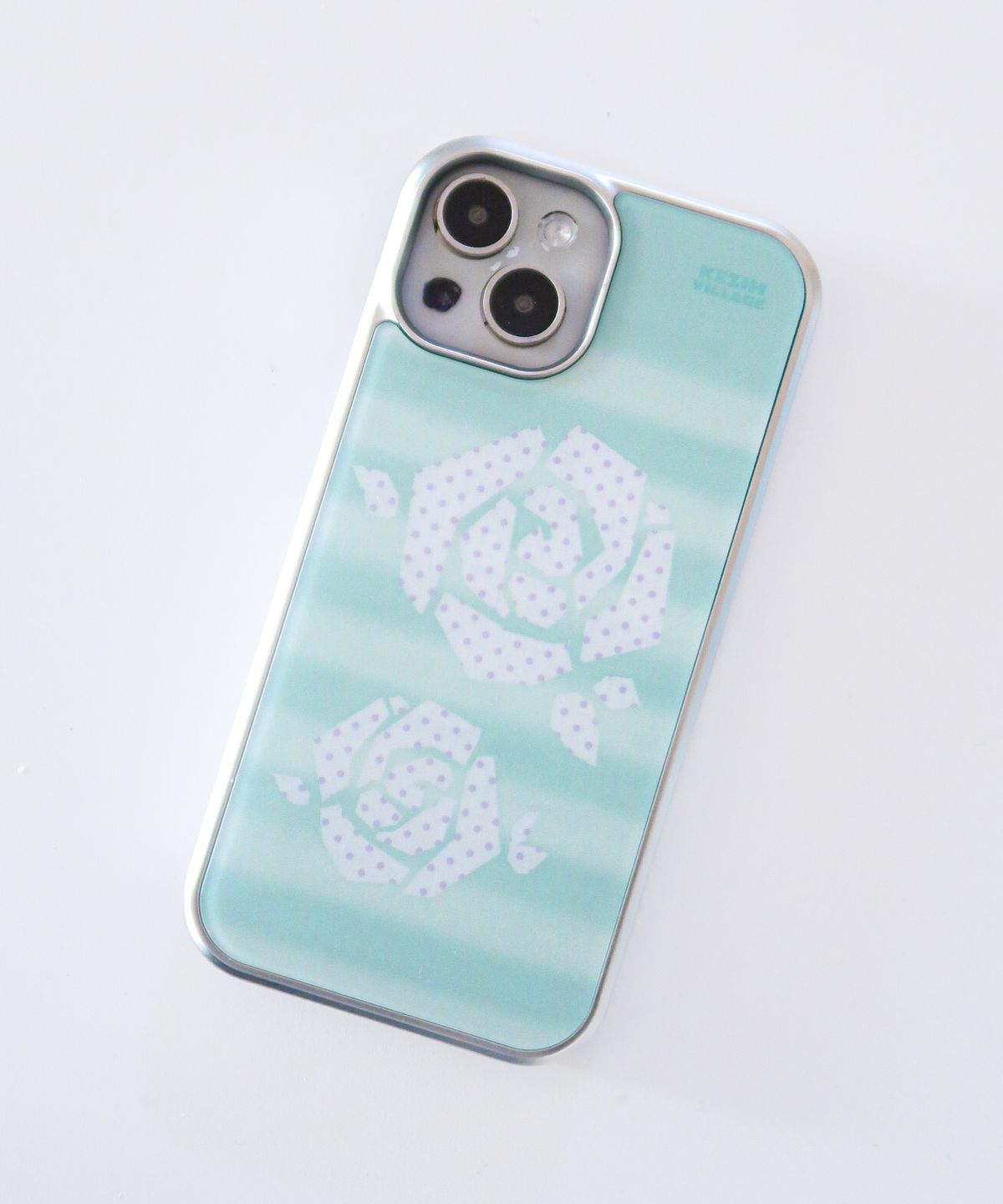 케짐 빌리지(KEZIM VILLAGE) Mint Rose case (silver bumper)