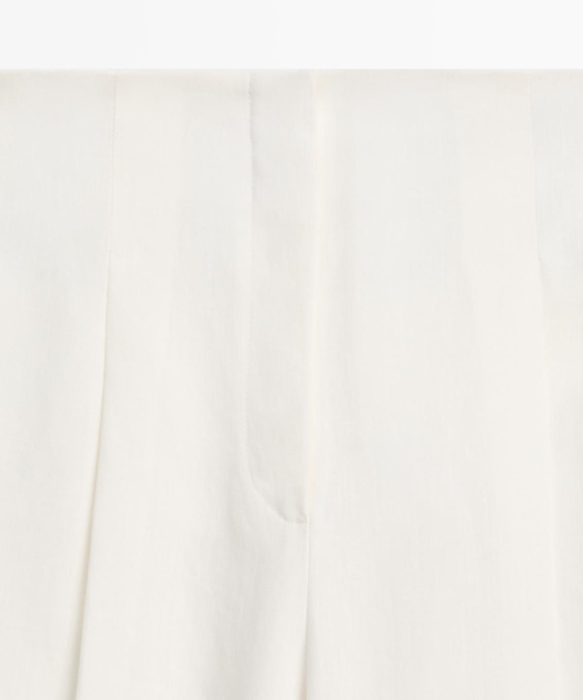 마시모두띠(MASSIMO DUTTI) 핀턱 린넨 팬츠