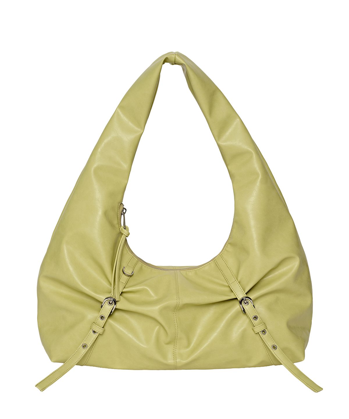 피시아(PICEA) Belted Hobo Bag [Lime Yellow]