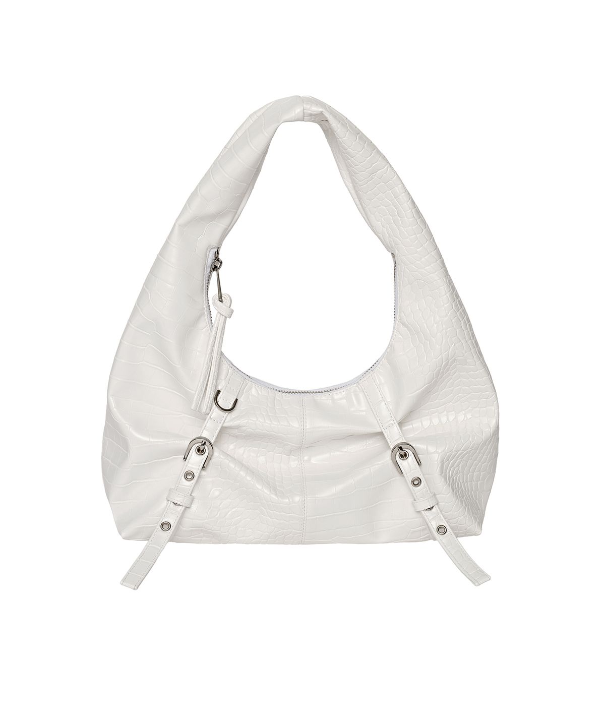 피시아(PICEA) Belted Hobo Mini Bag [Croc White]