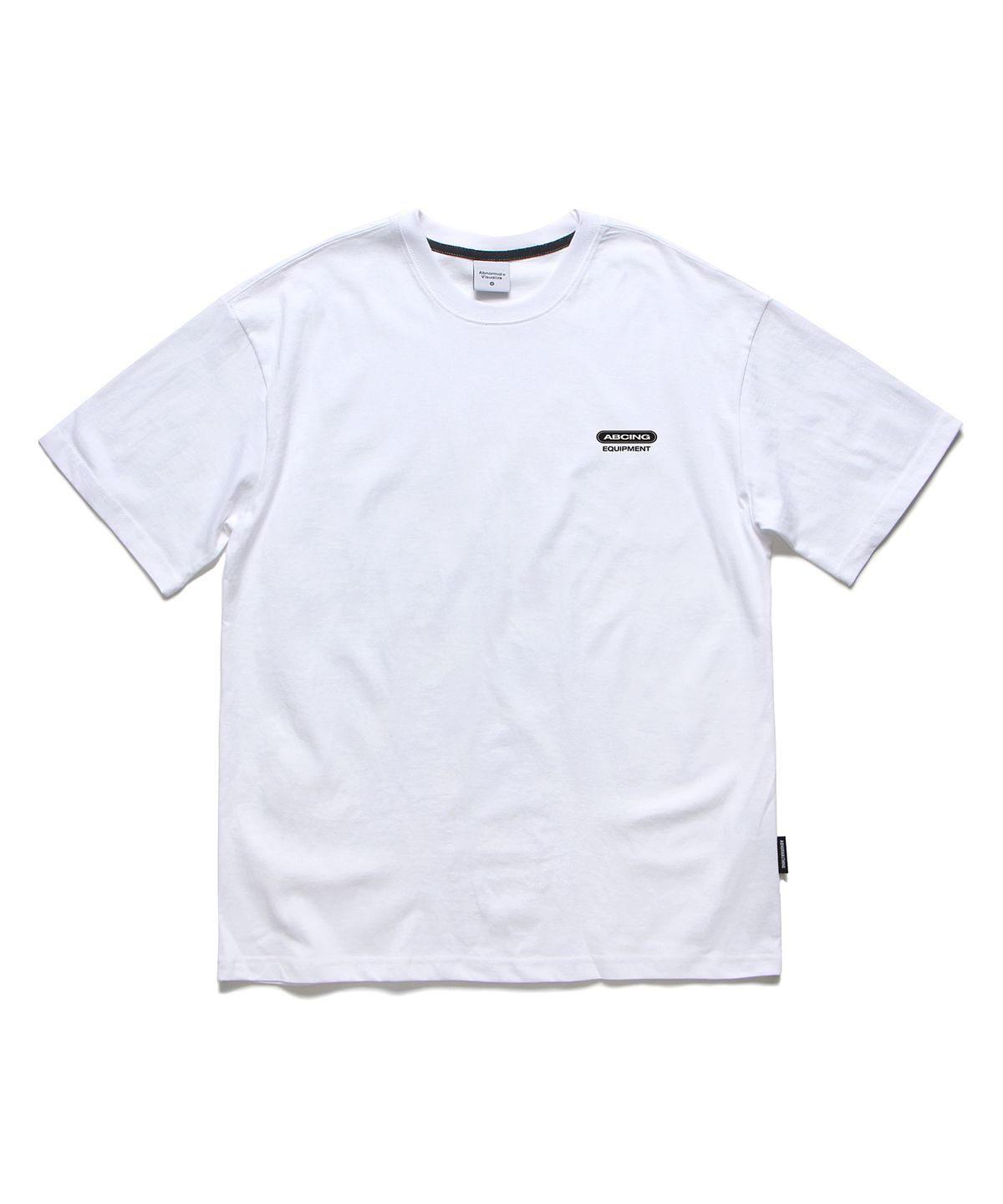 앱놀머씽(ABNORMALTHING) 미니멀 오버핏 티셔츠 블랙 (MINIMAL T-SHIRT BLACK)