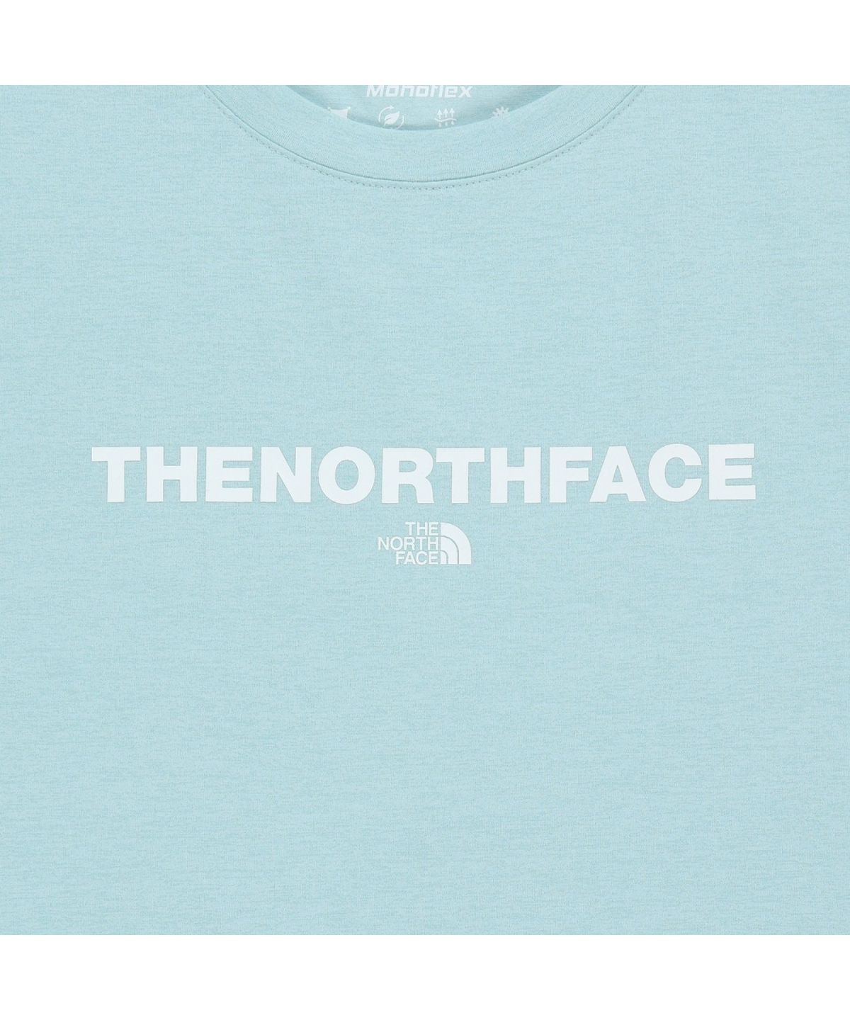 노스페이스(THE NORTH FACE) NT7US27L 로고 반팔 티 AQUATIC