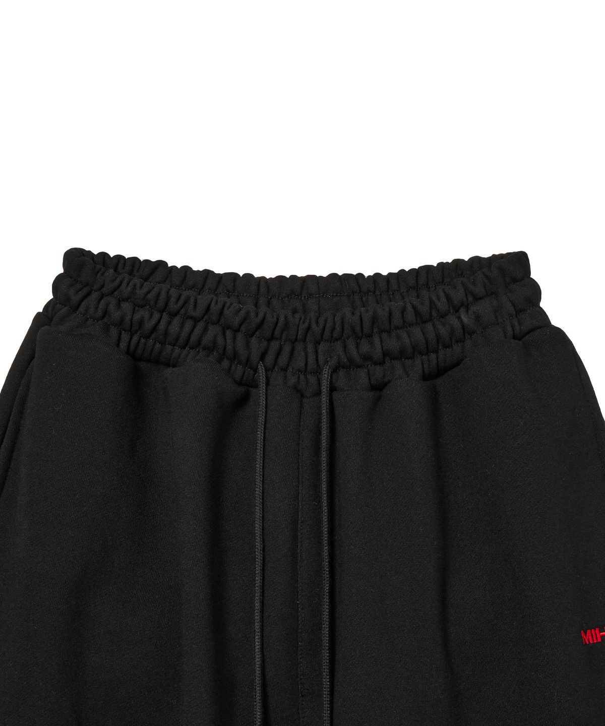 미학(MIHAK) 포켓 로고 와이드 팬츠 (BLACK)
