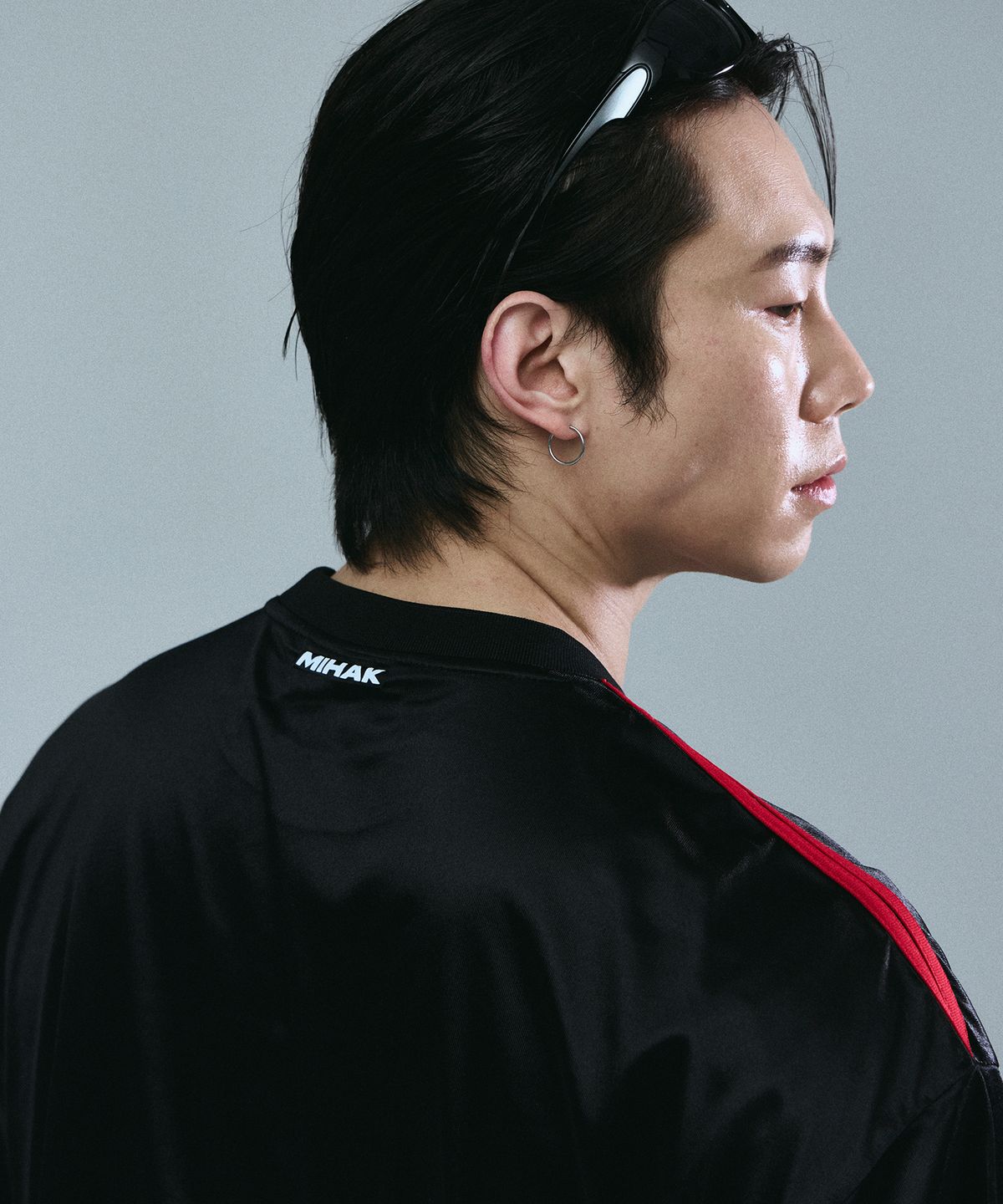미학(MIHAK) 에스테틱 클럽 저지 티셔츠 (BLACK)