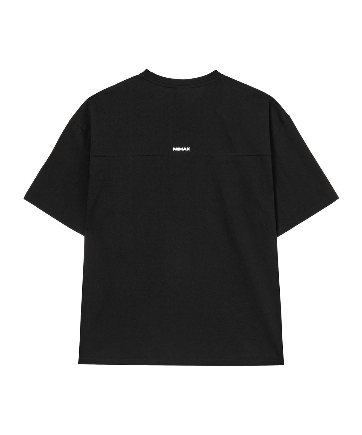 미학(MIHAK) 심볼 빅 로고 오버핏 티셔츠 (BLACK)