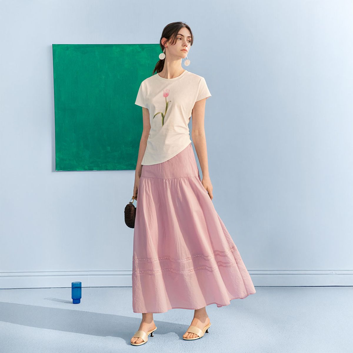 와이와이아이엠(YYIAM) YY_Pinched pleats top