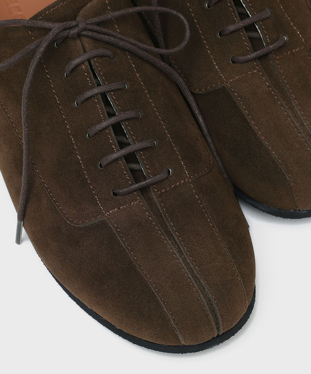 피렌체 아뜨리에(FIRENZE ATELIER) [SECOND.A] 유니섹스 레트로 캐주얼 더비 SN5700UX [BROWN SUEDE]